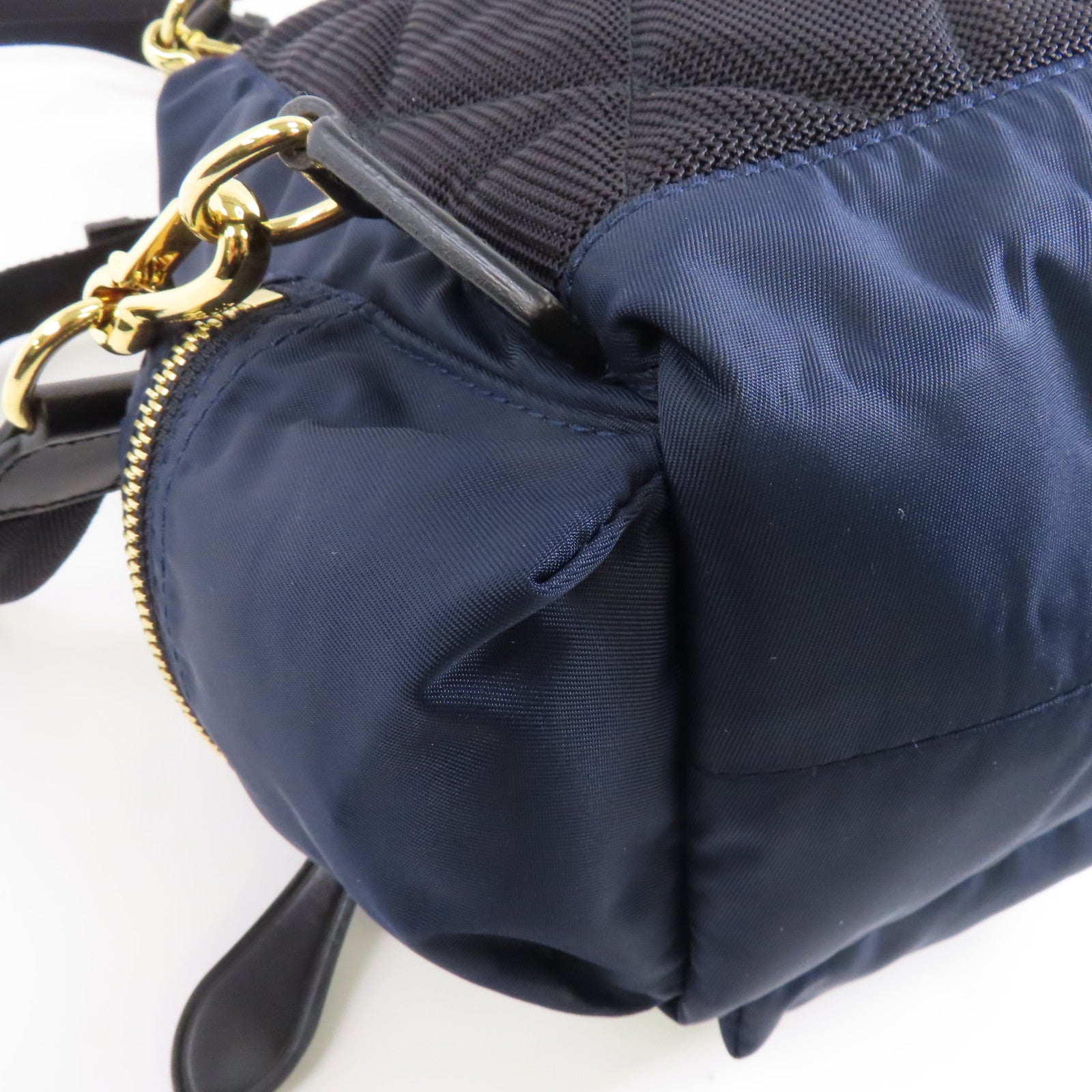 BURBERRY 尼龍Backpack金扣背包深藍色