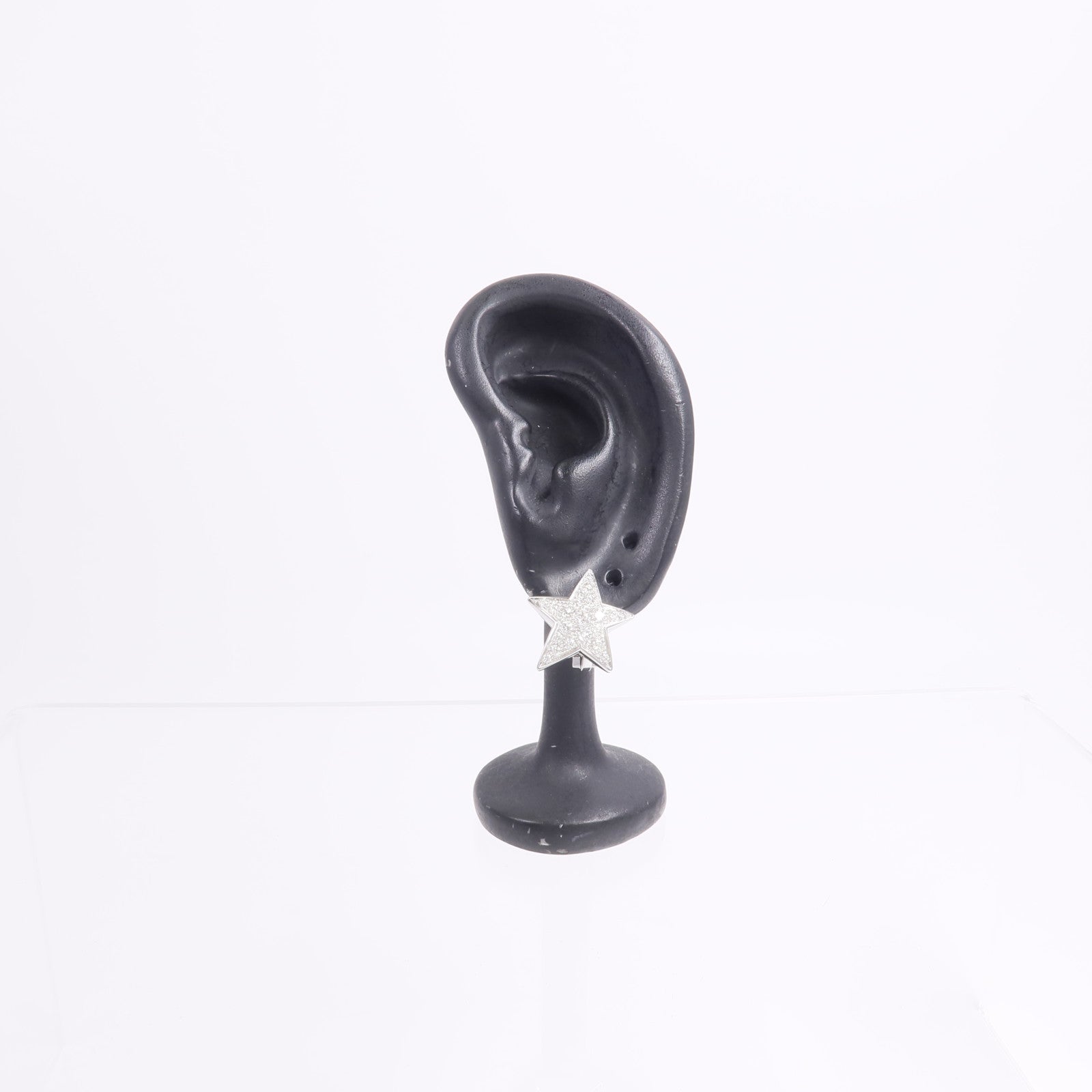 CHANEL 18K白金Comete Geode Diamond Earrings鑽石耳環
