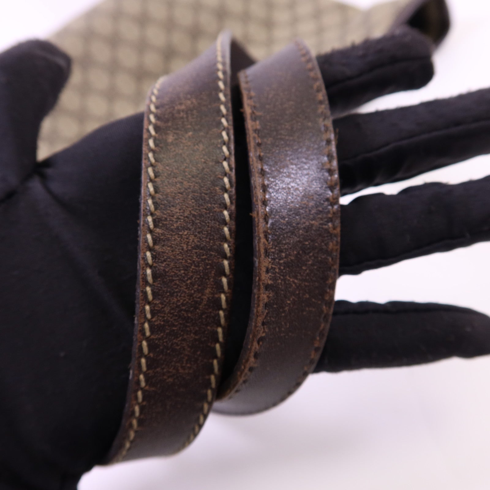 GUCCI 帆布Tote Bag銀扣手挽袋