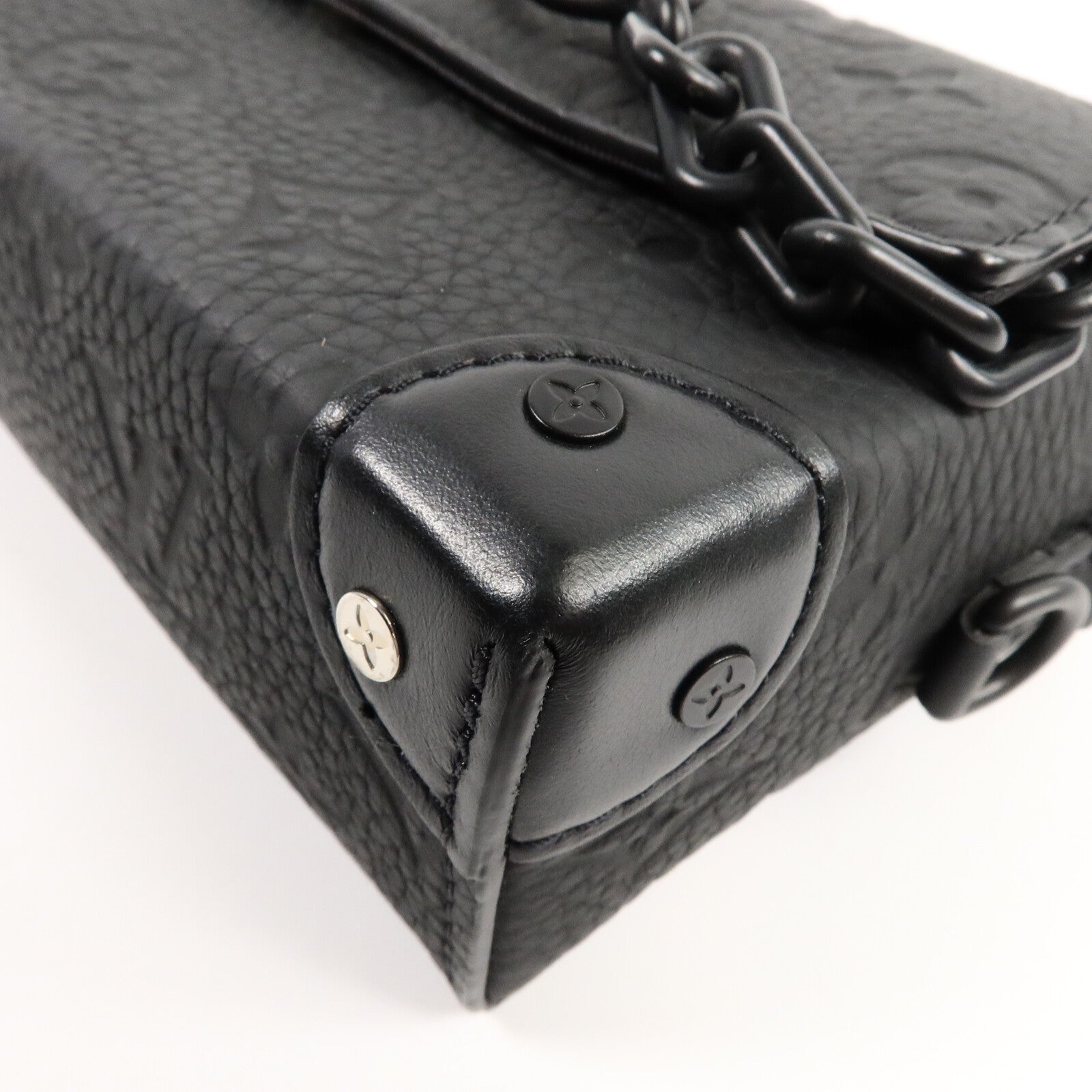 LOUIS VUITTON Monogram Taurillon Steamer Wearable Wallet扣肩背袋