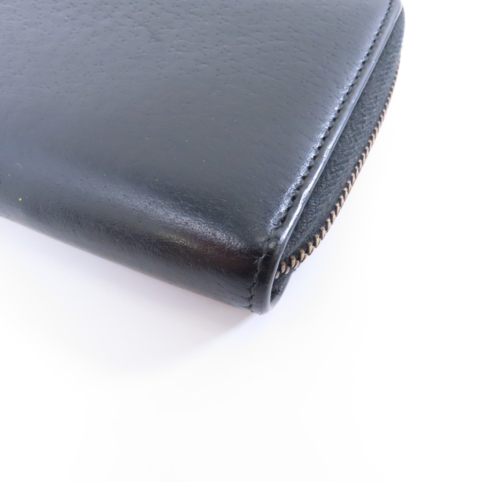 GUCCI 牛皮皮革Zipped Long Wallet金扣長錢包黑色