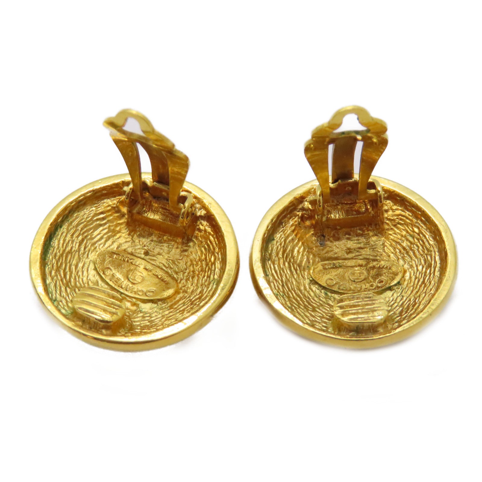 CHANEL 金屬Vintage Earrings耳環金色