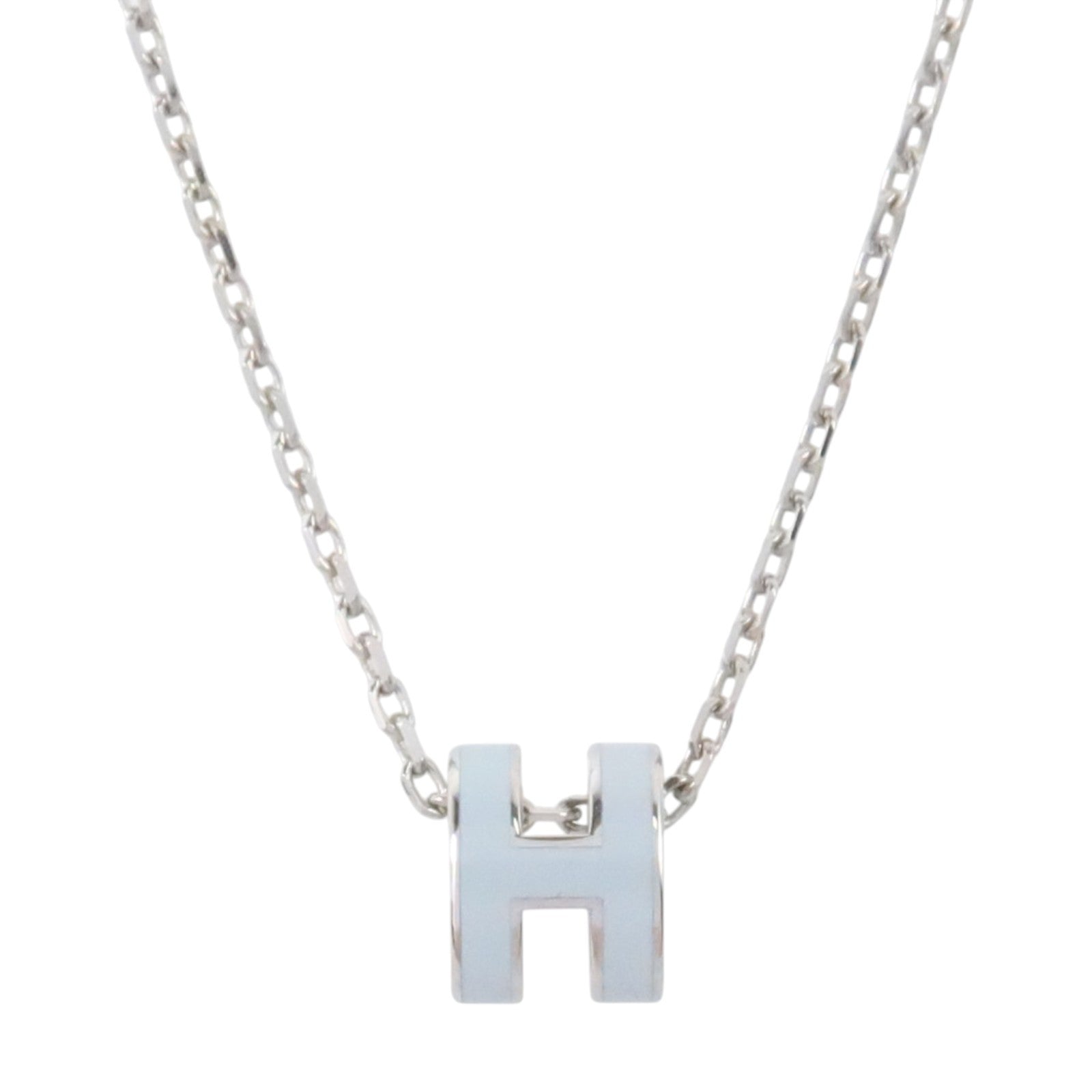 HERMES 金屬/琺瑯Mini Pop H Necklace項鏈