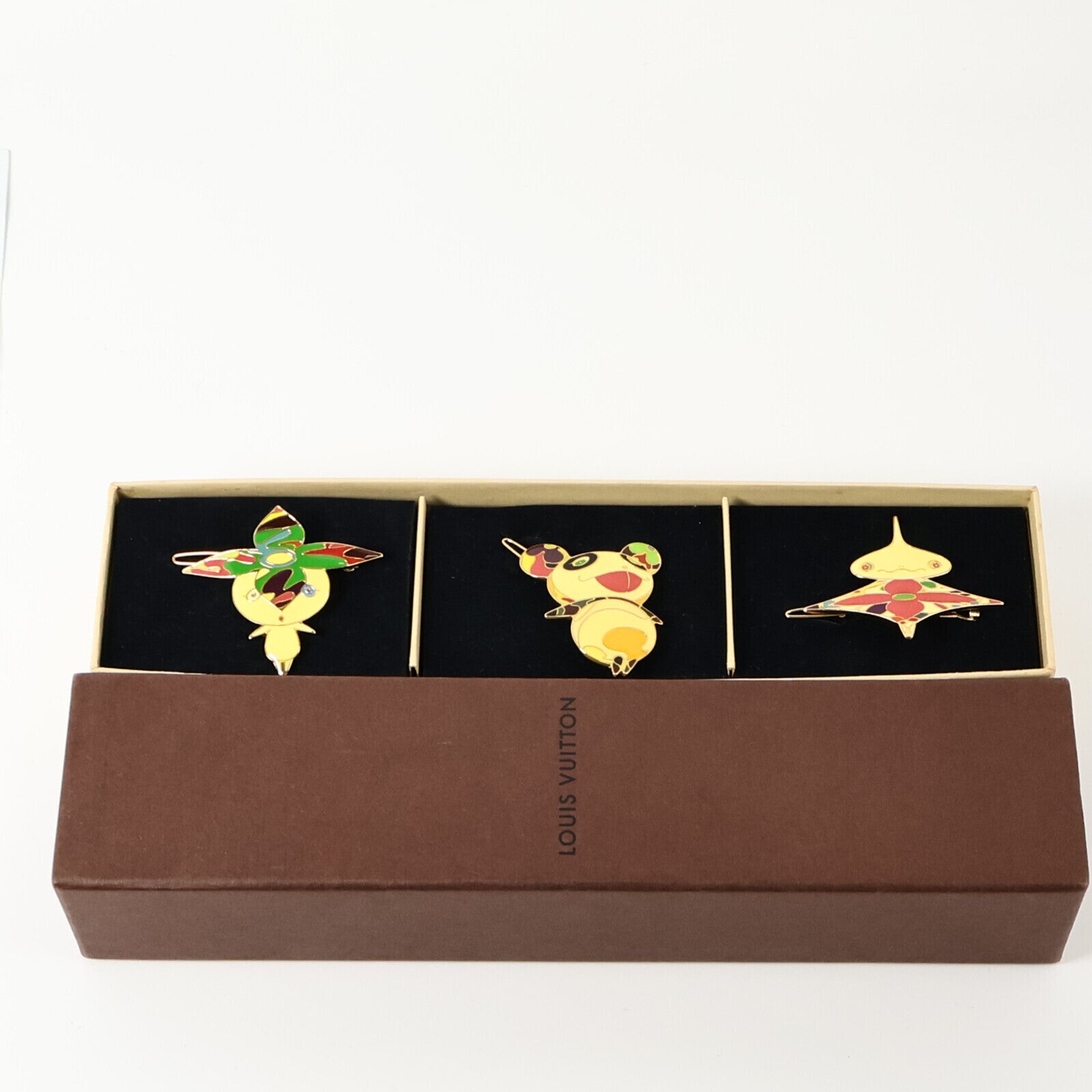 LOUIS VUITTON 金屬/琺瑯Takashi Murakami Hair Clip髮夾套