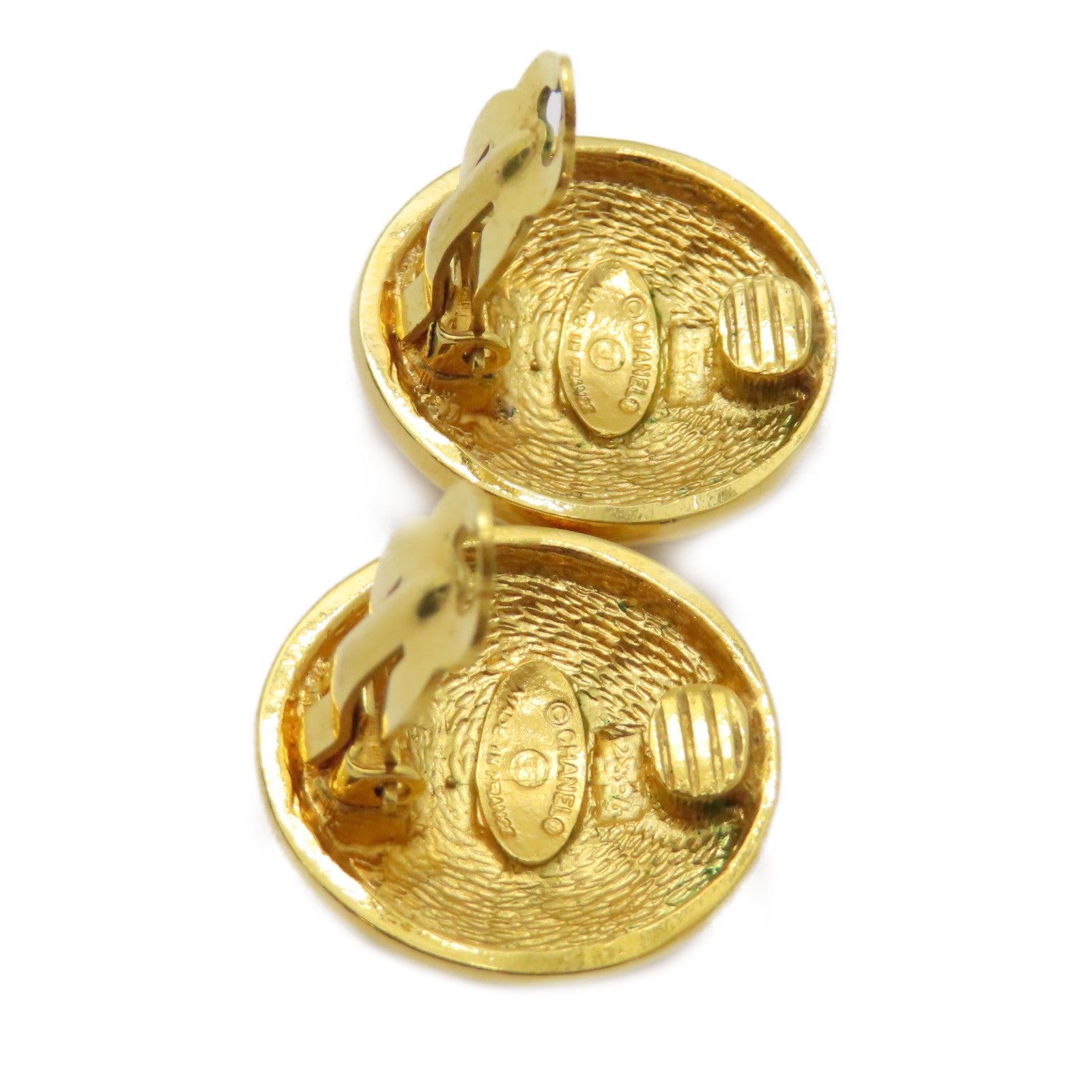CHANEL 金屬Vintage Earrings耳環金色