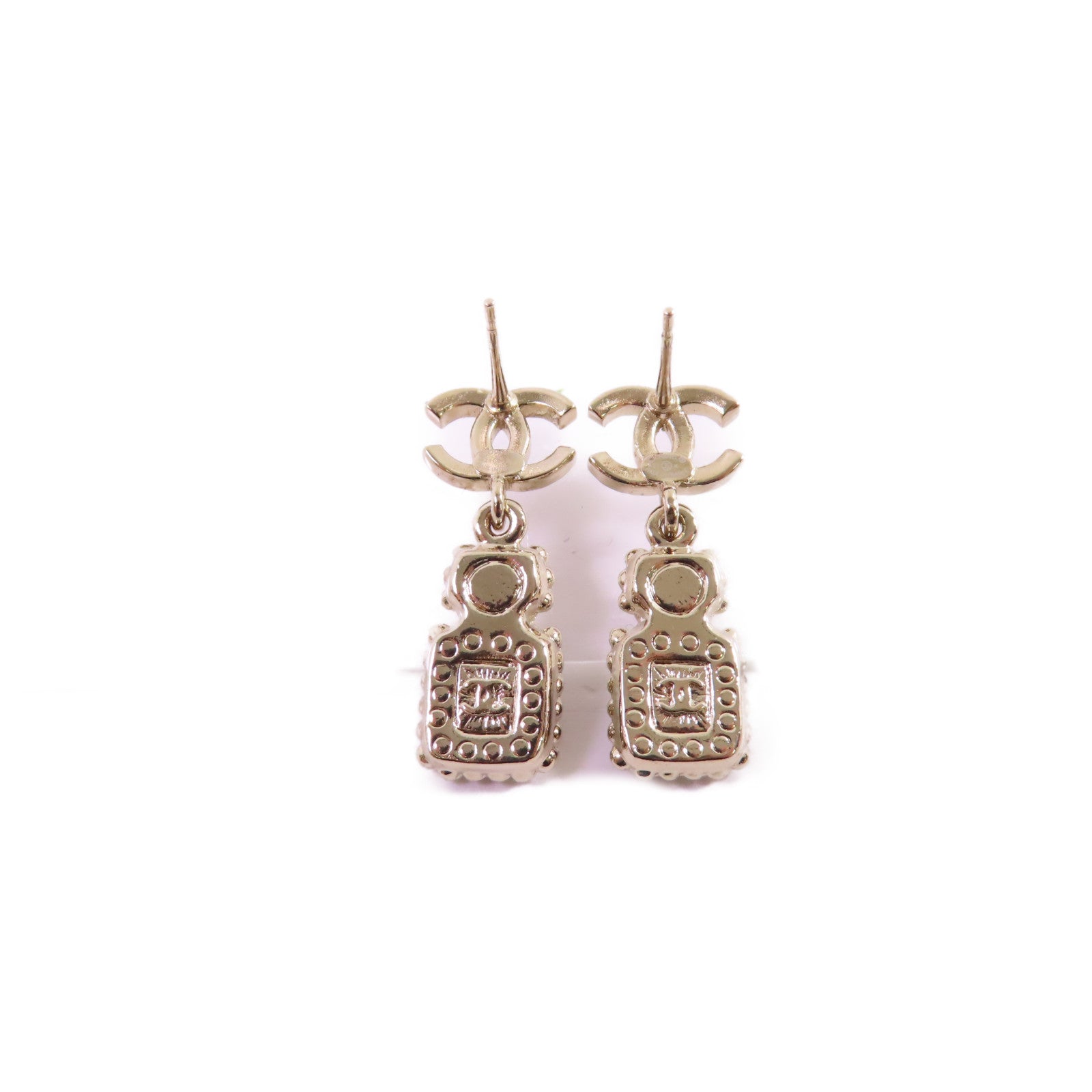 CHANEL 金屬/水鑽/PVC Earrings耳環