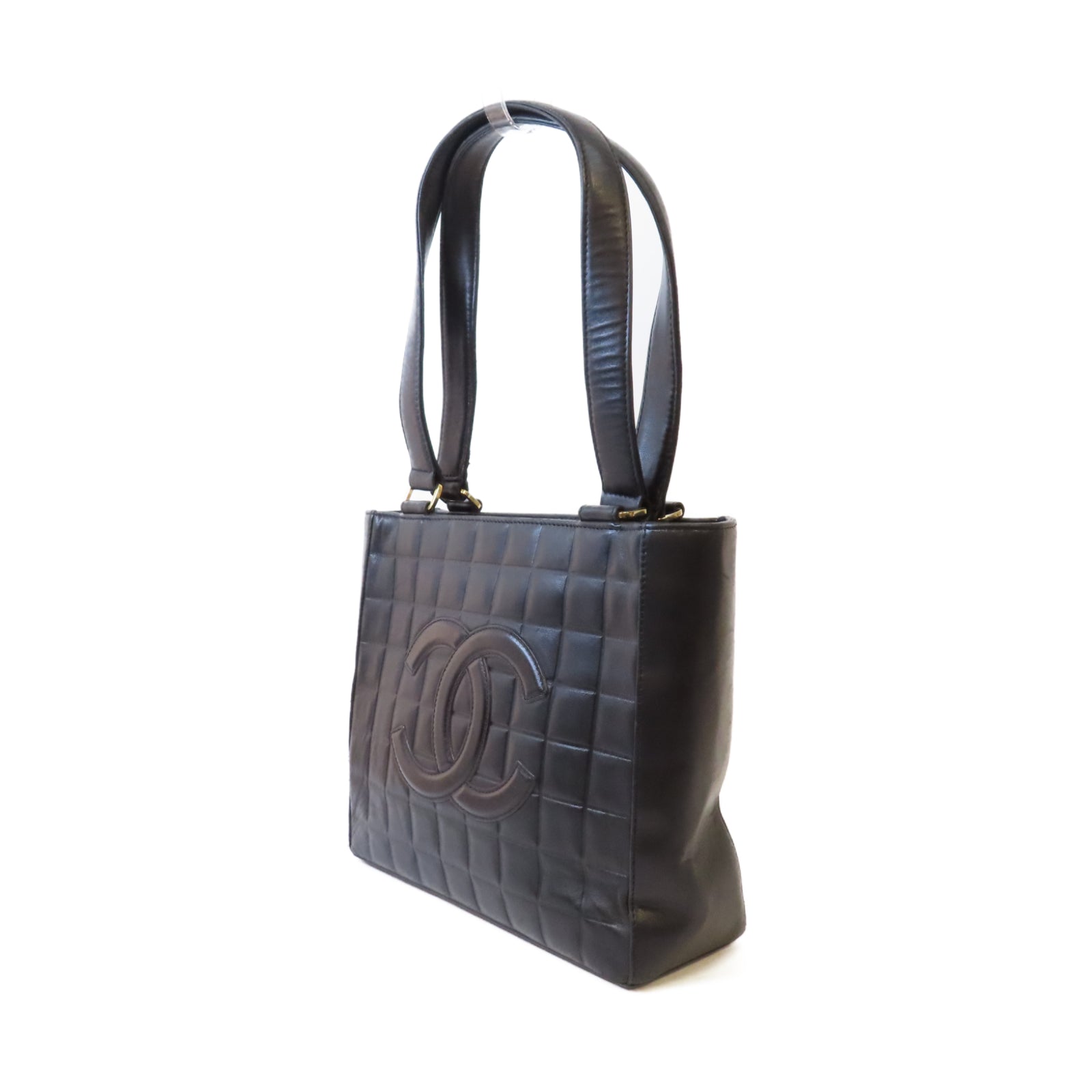 CHANEL 羊皮皮革Shoulder Bag金扣肩背袋黑色