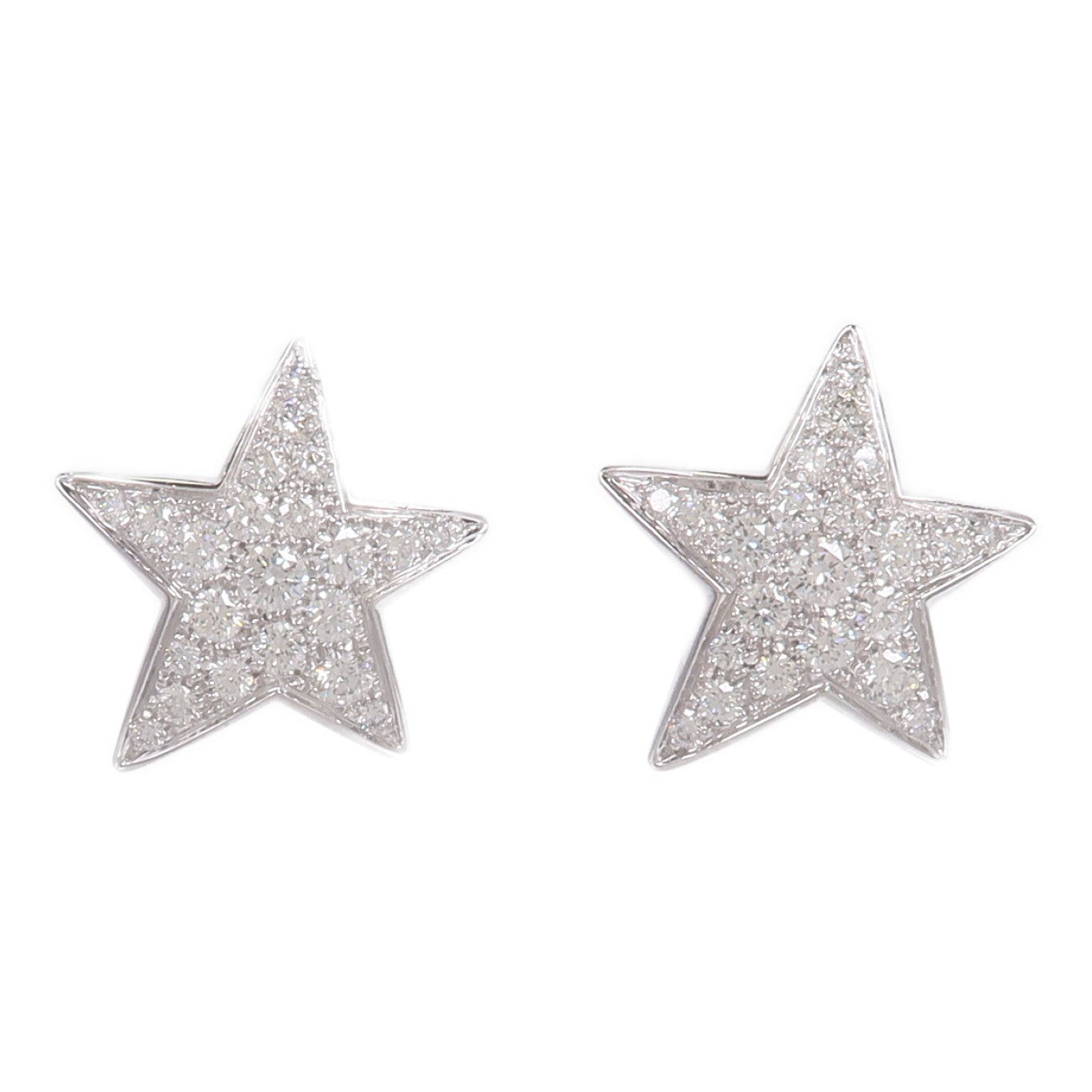 CHANEL 18K白金Comete Geode Diamond Earrings鑽石耳環