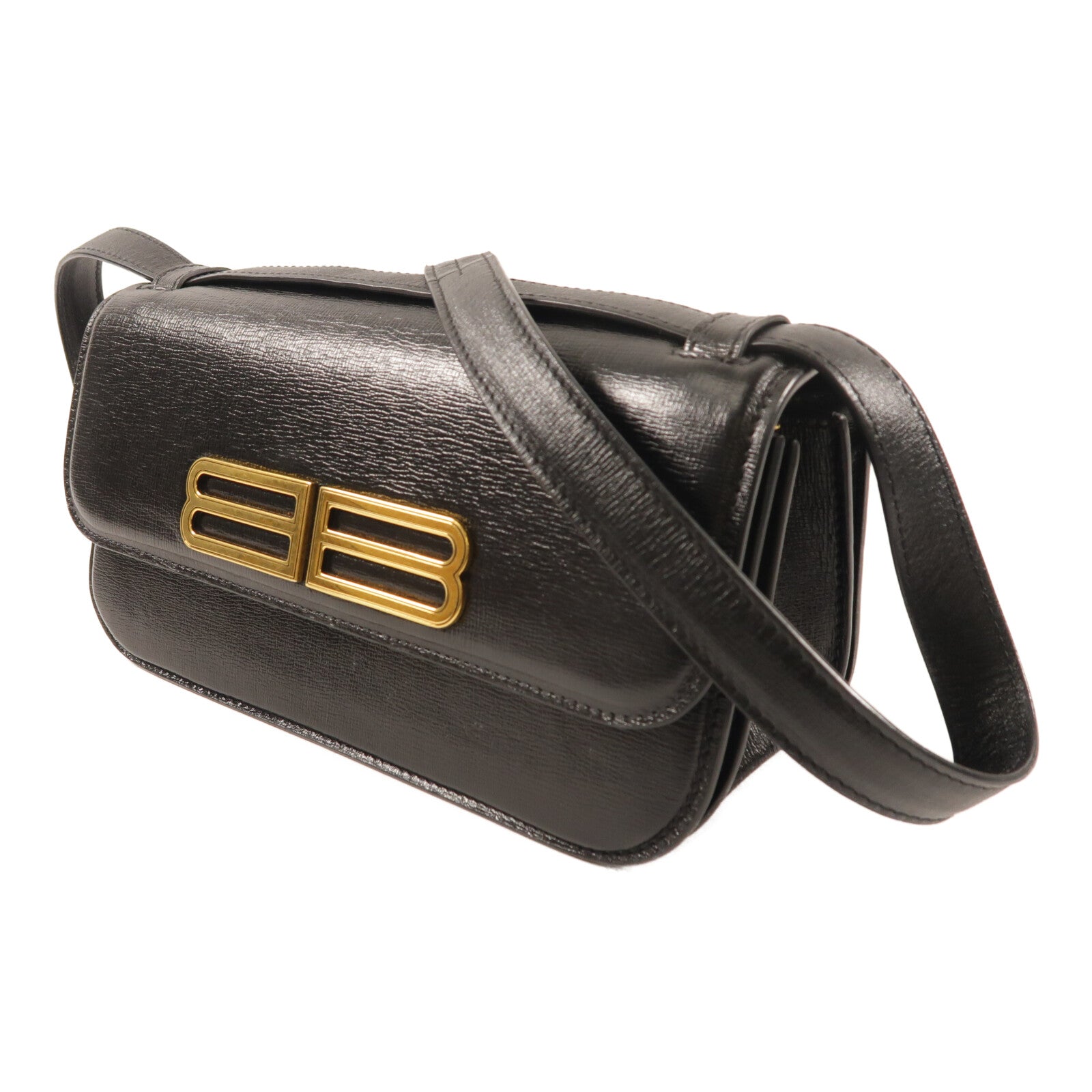 BALENCIAGA 牛皮皮革Gassip Bag金扣肩背袋