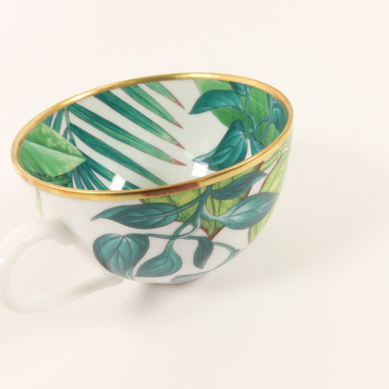 HERMES 瓷器Passifolia Teacup and Saucer茶杯和茶碟