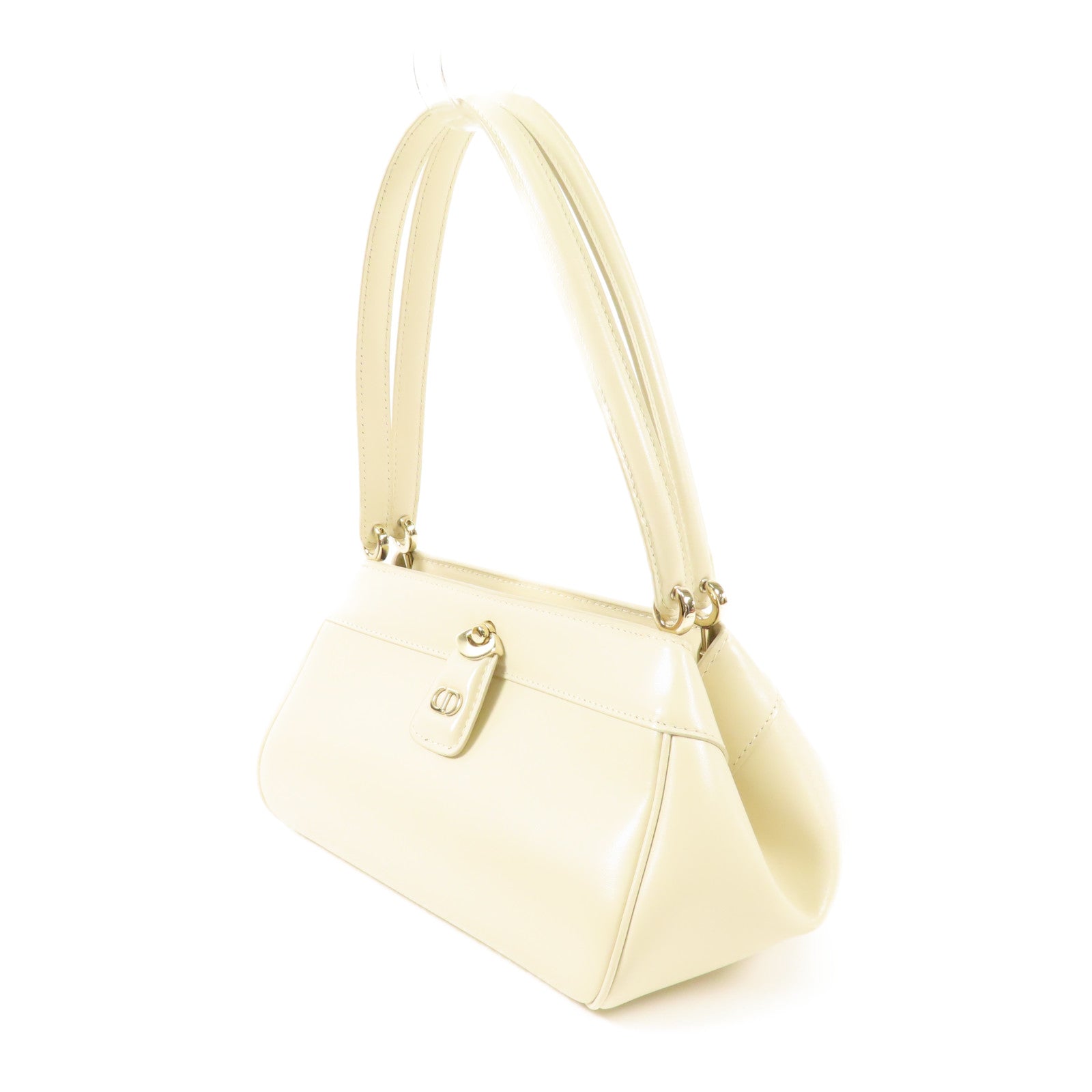 Dior 牛皮皮革Hand Bag金扣手挽袋