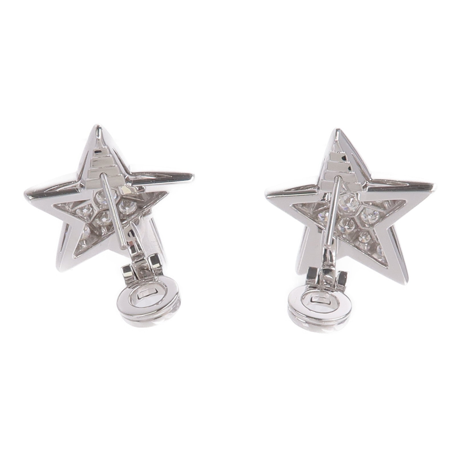 CHANEL 18K白金Comete Geode Diamond Earrings鑽石耳環