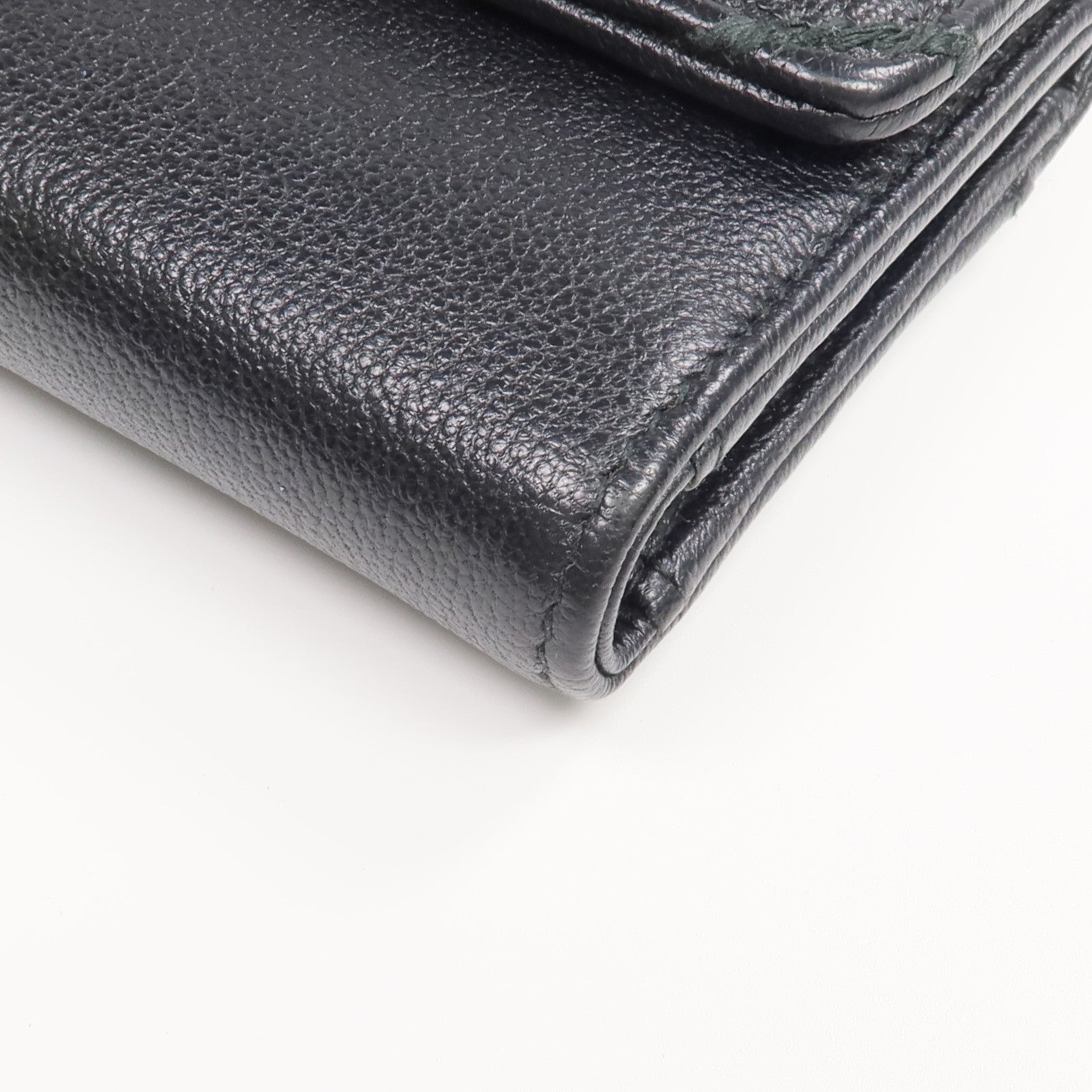 CHANEL 牛皮皮革Wallet金扣錢包