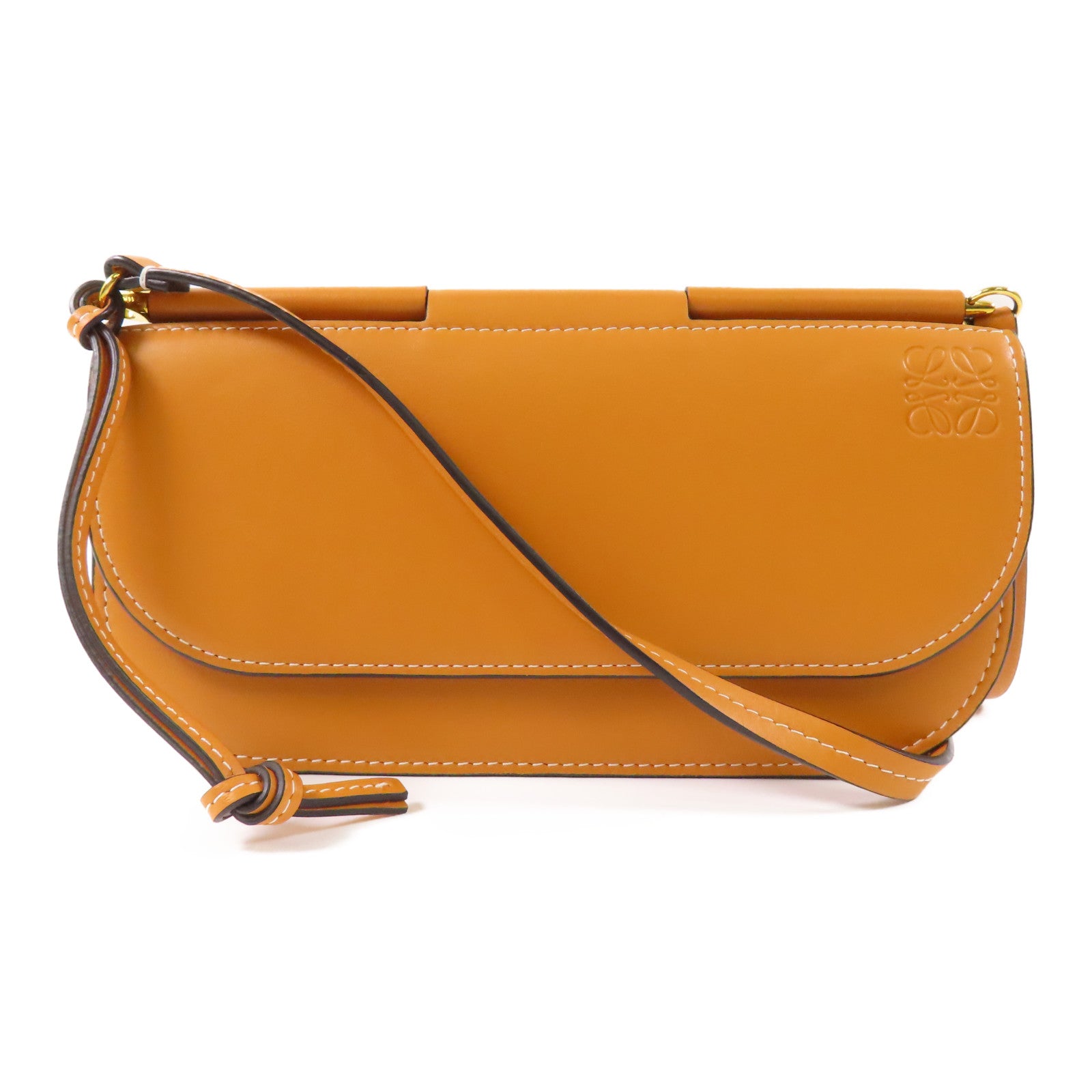 LOEWE【激減優惠】 牛皮皮革Shoulder Bag金扣肩背袋