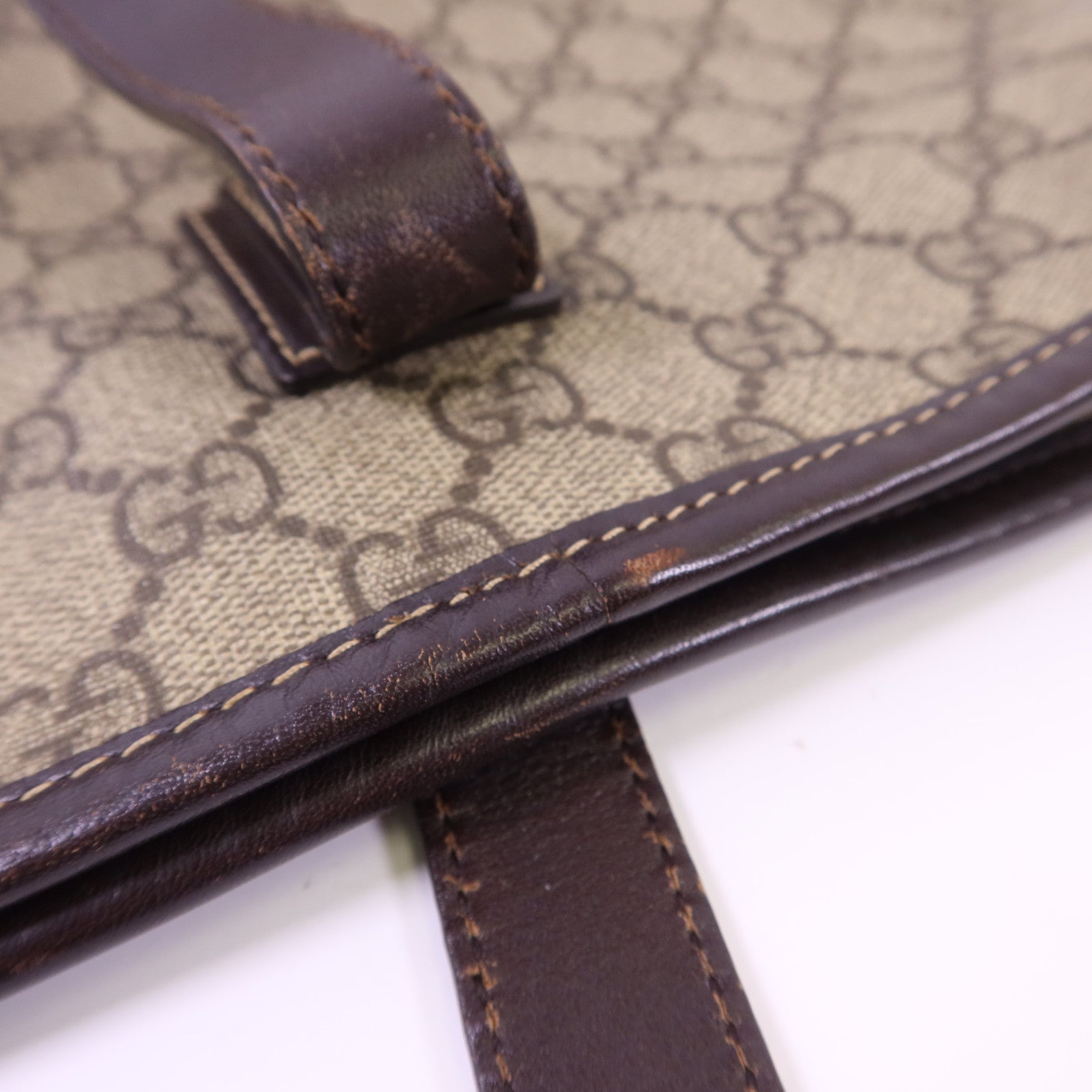 GUCCI 帆布Tote Bag銀扣手挽袋