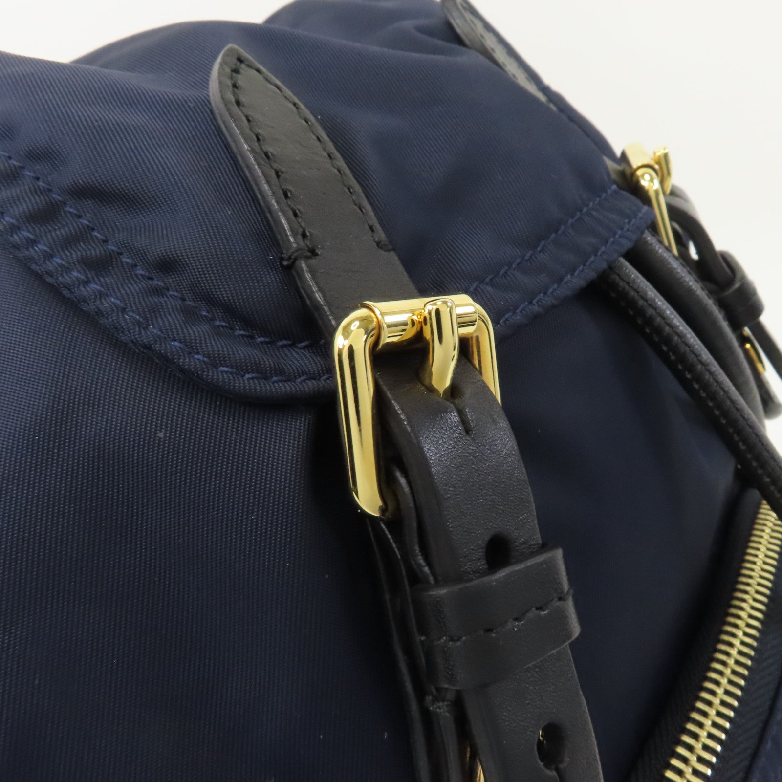 BURBERRY 尼龍Backpack金扣背包深藍色