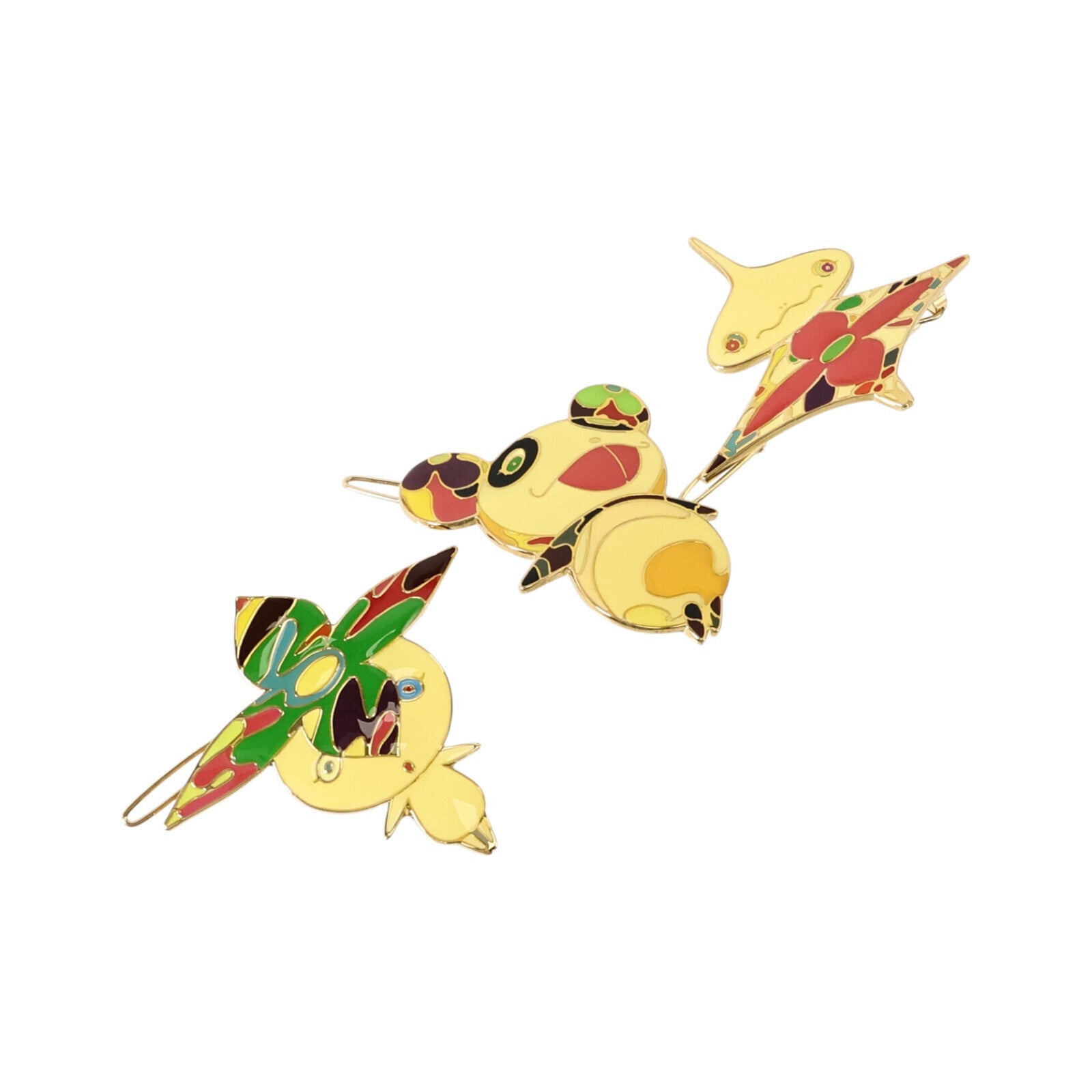 LOUIS VUITTON 金屬/琺瑯Takashi Murakami Hair Clip髮夾套