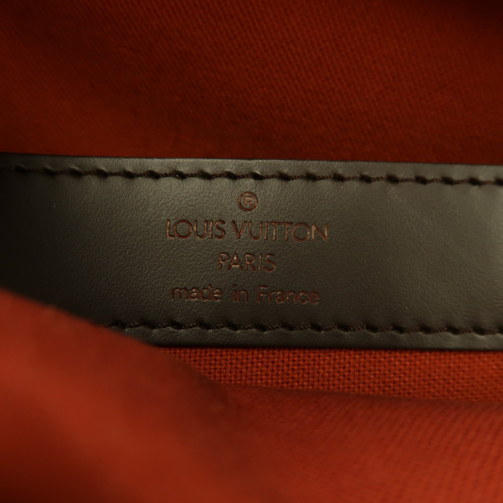 LOUIS VUITTON Damier Naviglio金扣肩背袋啡色