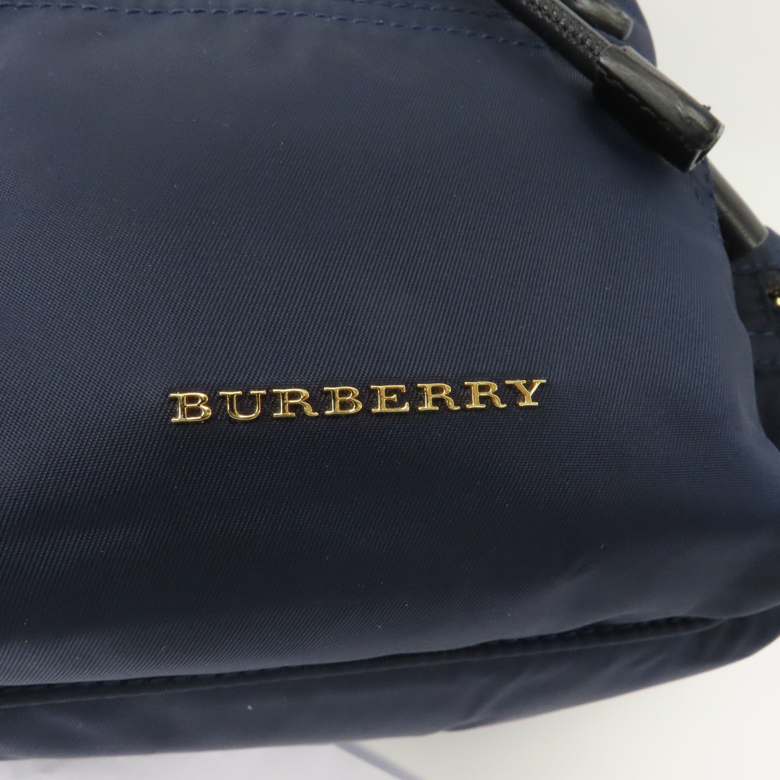 BURBERRY 尼龍Backpack金扣背包深藍色