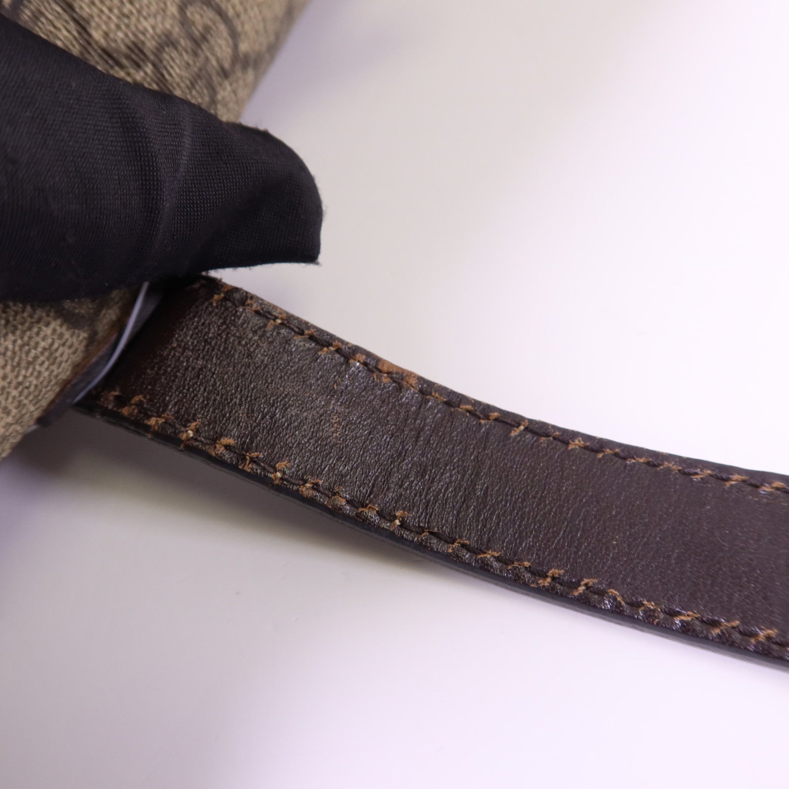 GUCCI 帆布Tote Bag銀扣手挽袋