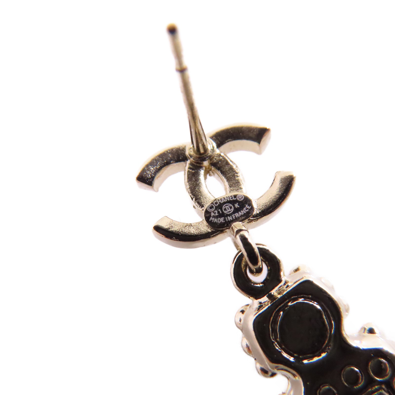 CHANEL 金屬/水鑽/PVC Earrings耳環