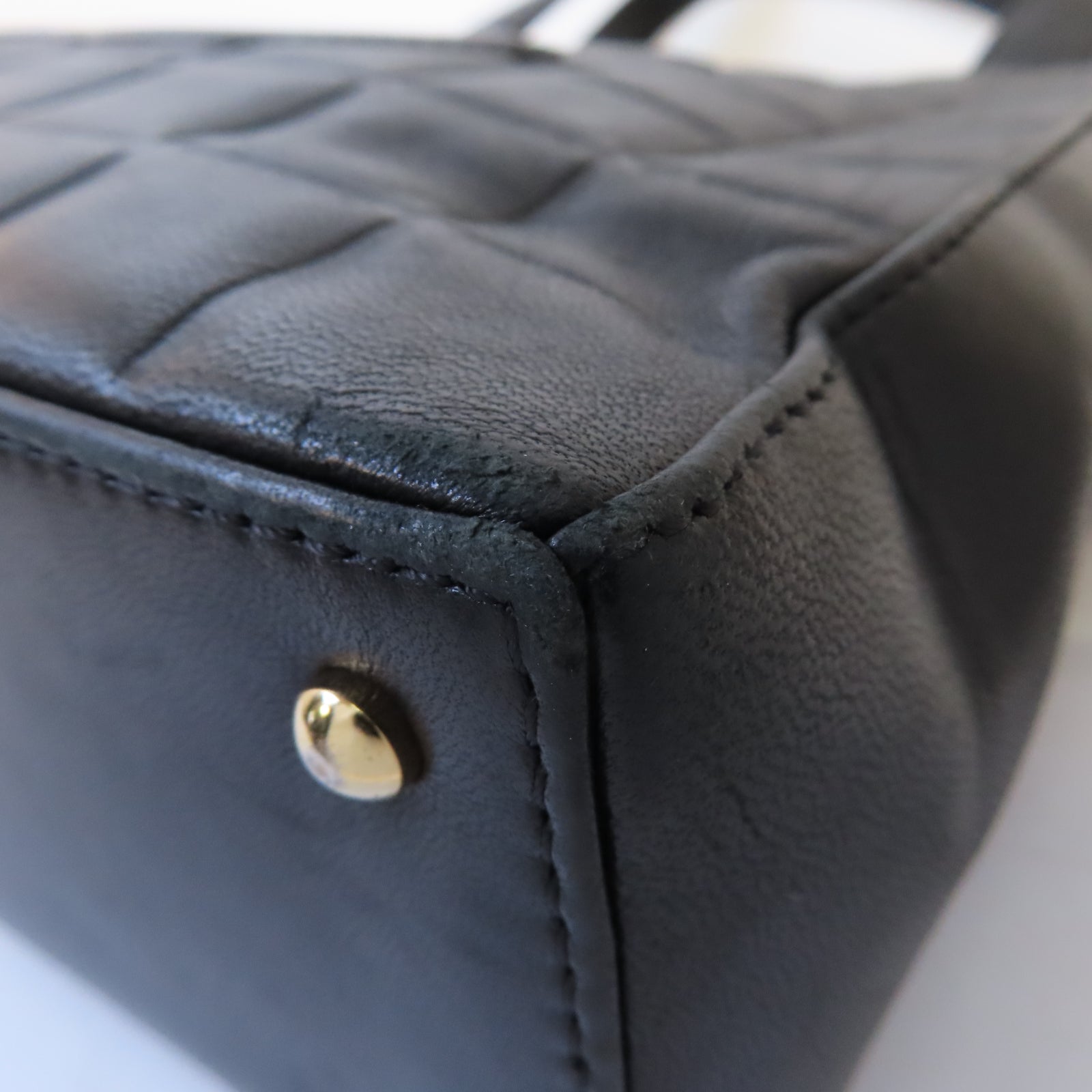 CHANEL 羊皮皮革Shoulder Bag金扣肩背袋黑色