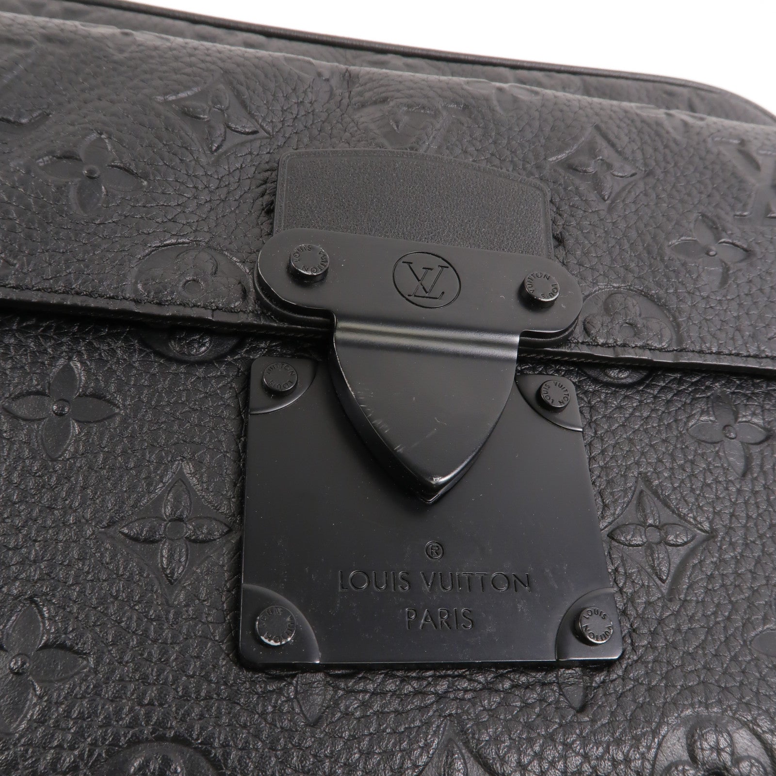 LOUIS VUITTON Monogram Taurillon S Lock肩背袋