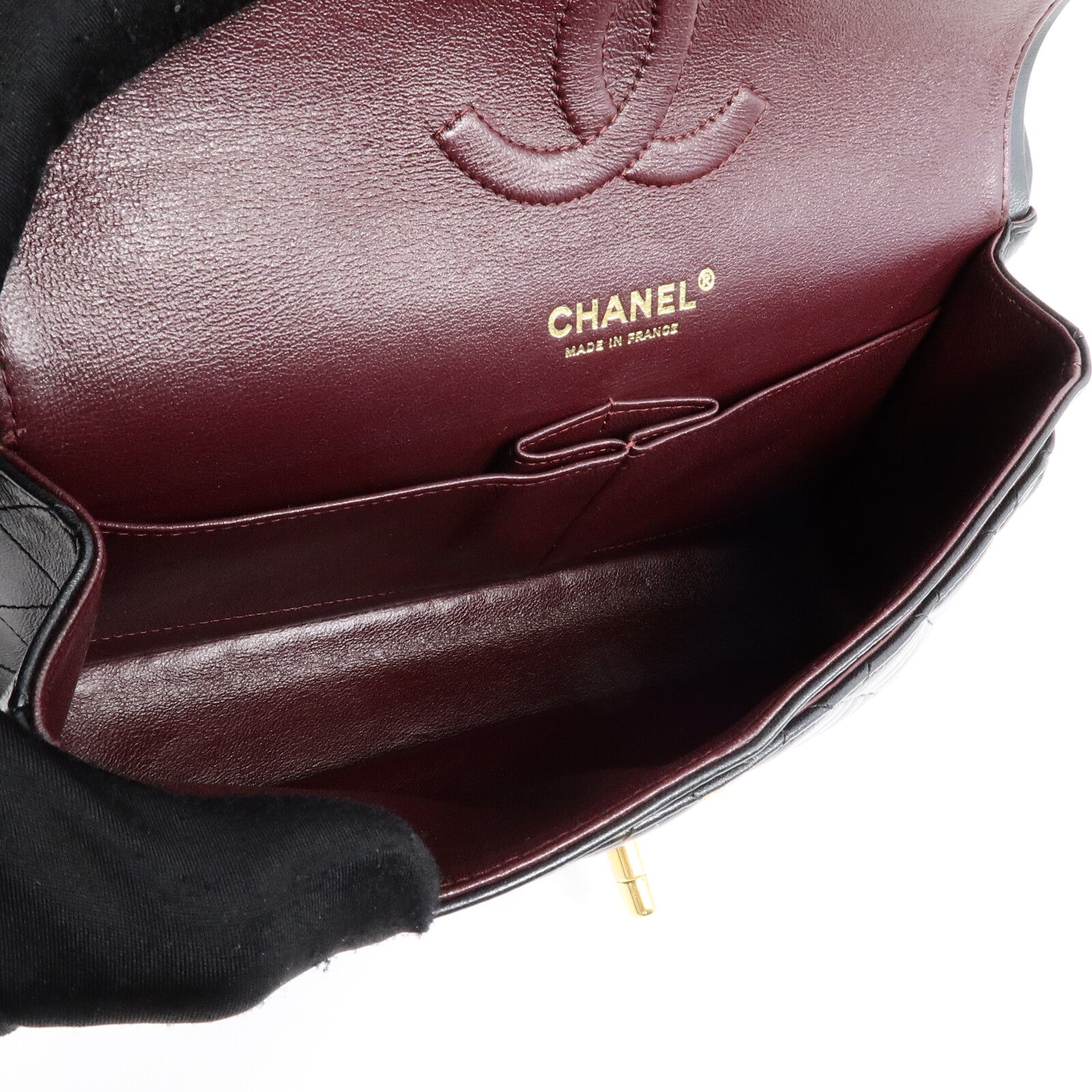 CHANEL 羊皮皮革Classic 25鏈帶肩背袋