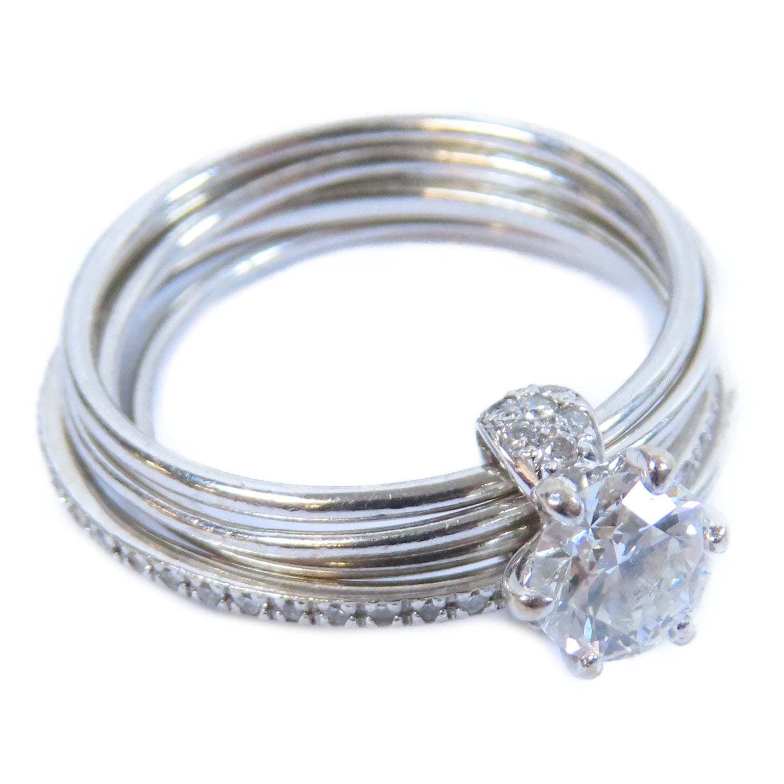 JEWELRY **【激減優惠】18K白金Diamond Ring 0.62ct/0.20ct鑽石戒指US#6