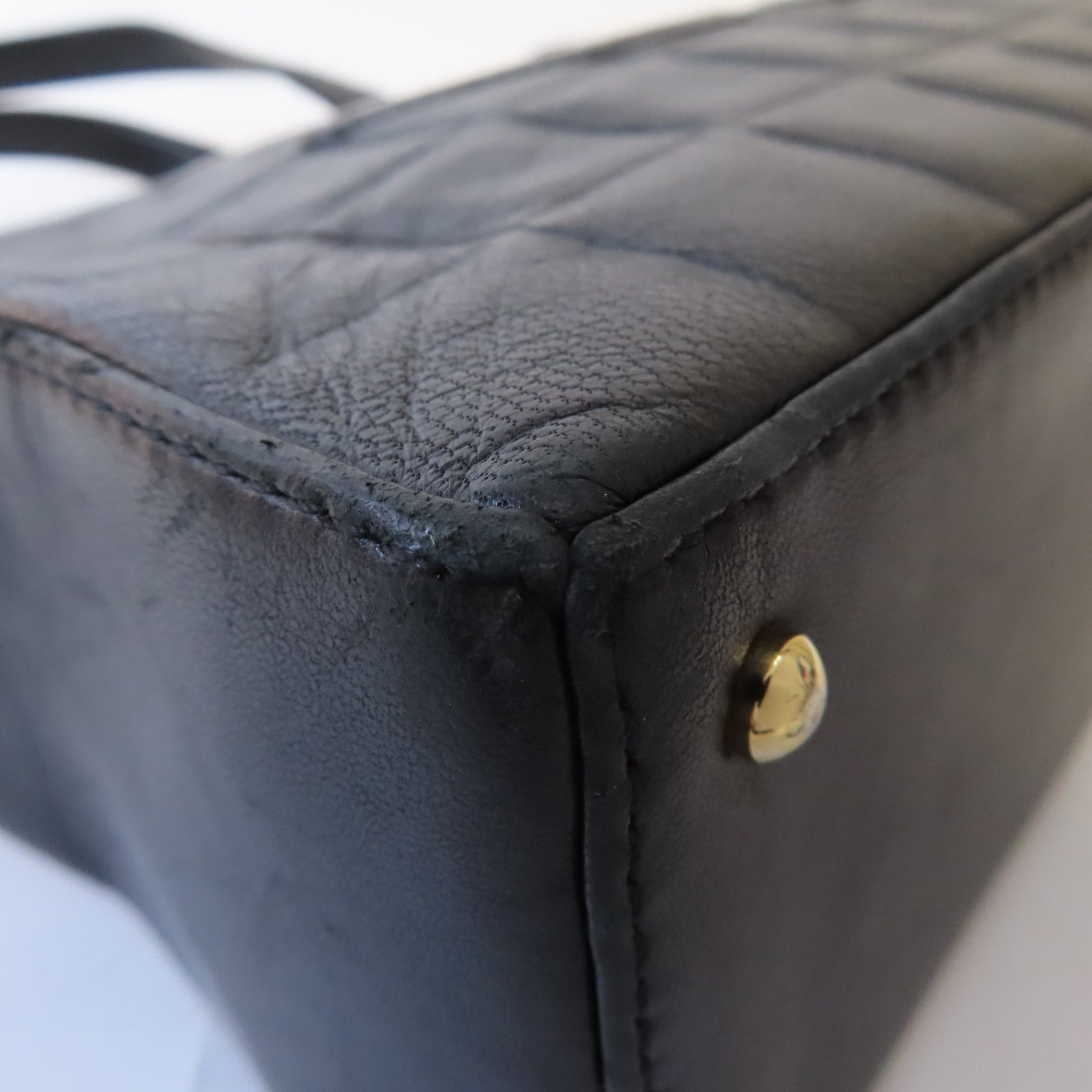 CHANEL 羊皮皮革Shoulder Bag金扣肩背袋黑色
