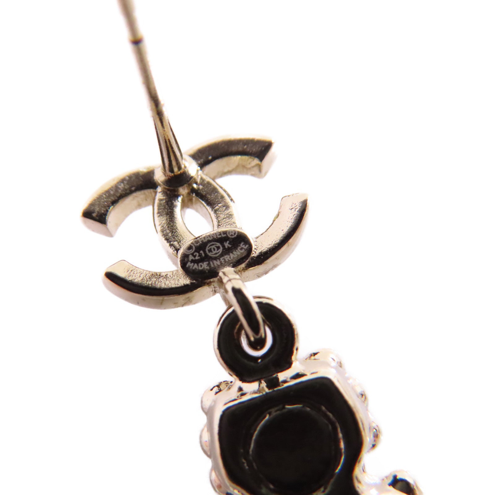 CHANEL 金屬/水鑽/PVC Earrings耳環