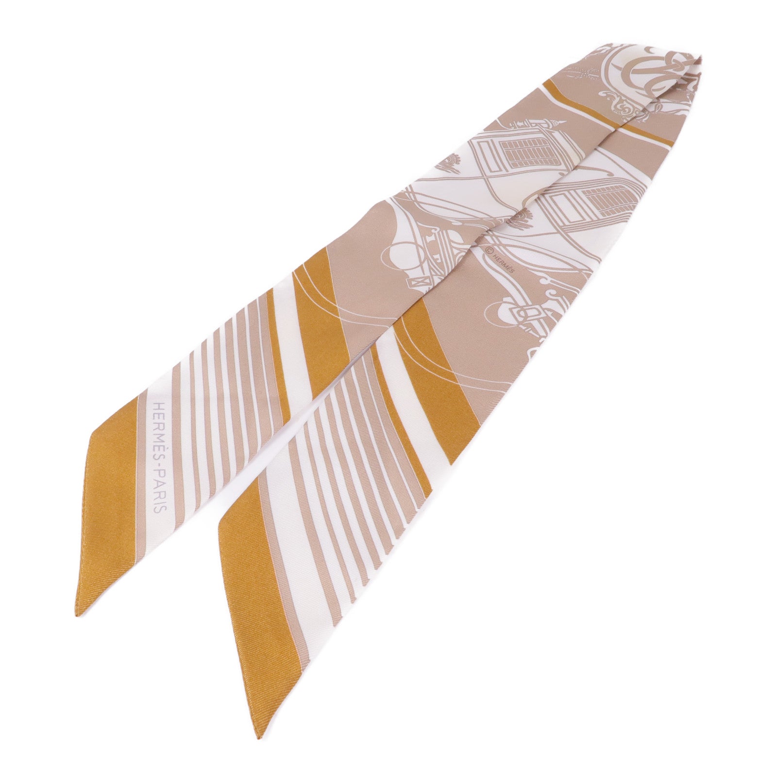 HERMES 絲質Twilly絲巾