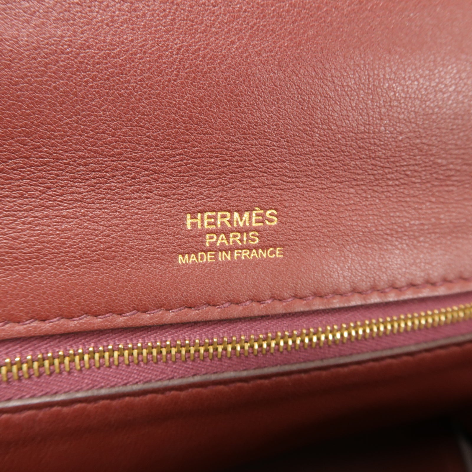 HERMES 【激減優惠】Clemence皮革24/24 29 cm金扣手挽肩背兩用袋紅色