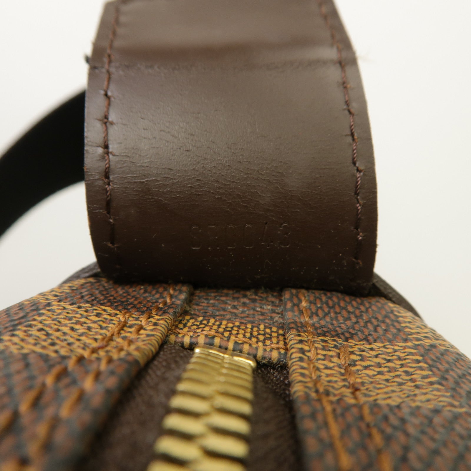 LOUIS VUITTON Damier Naviglio金扣肩背袋啡色