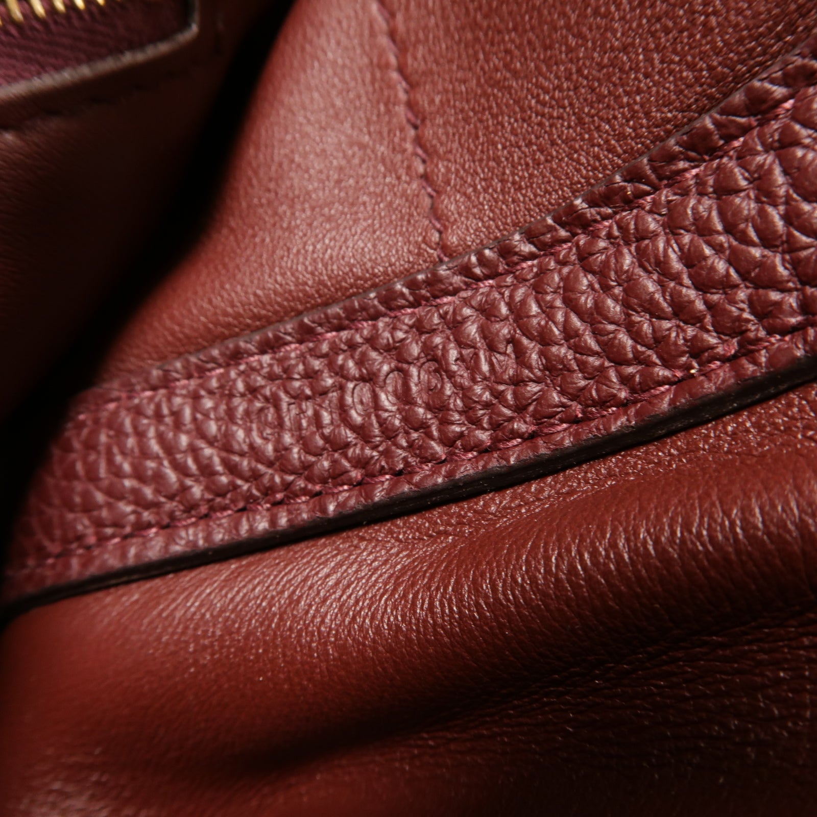HERMES 【激減優惠】Clemence皮革24/24 29 cm金扣手挽肩背兩用袋紅色