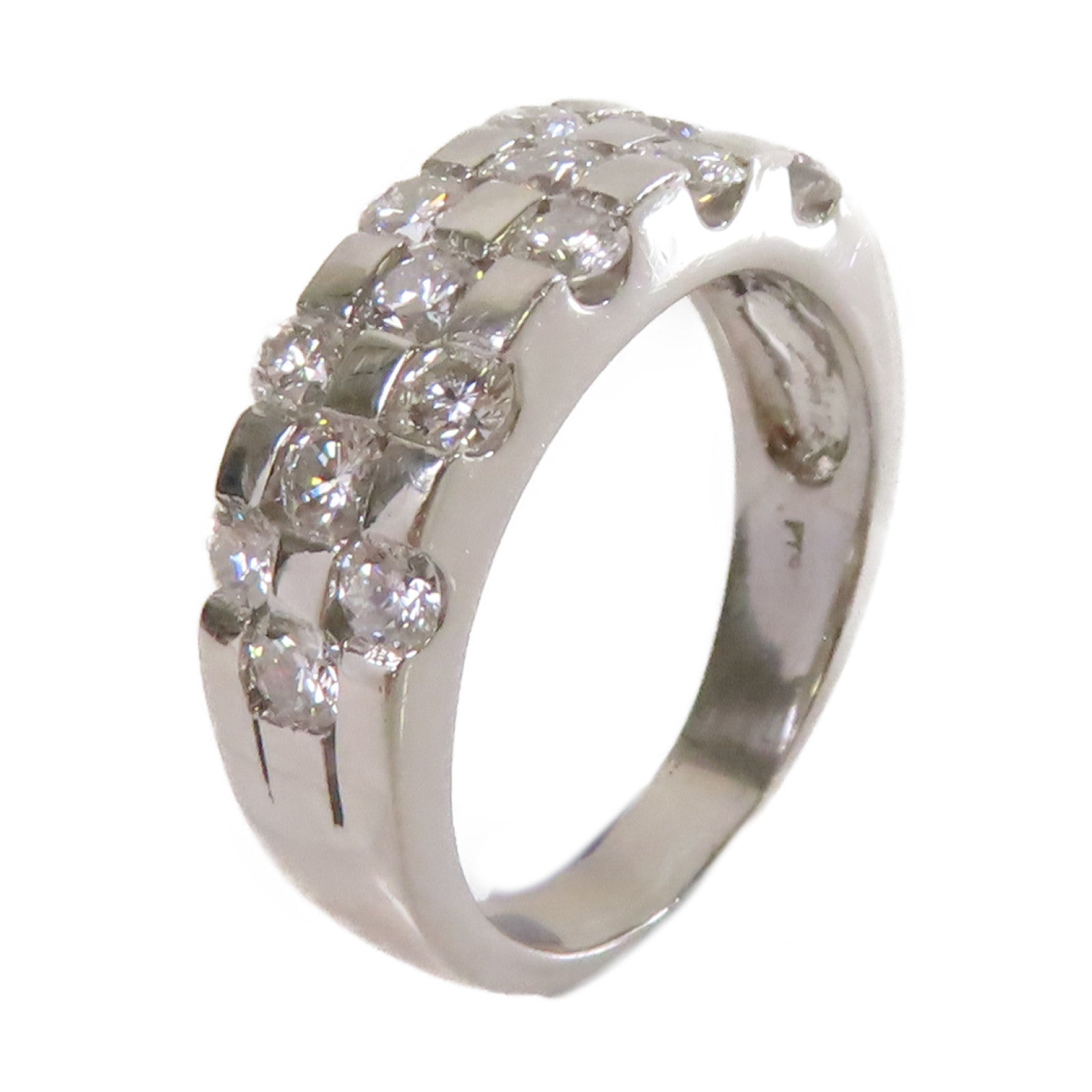 JEWELRY 【激減優惠】PT900鉑金/鑽石Diamond Ring戒指US#5.25