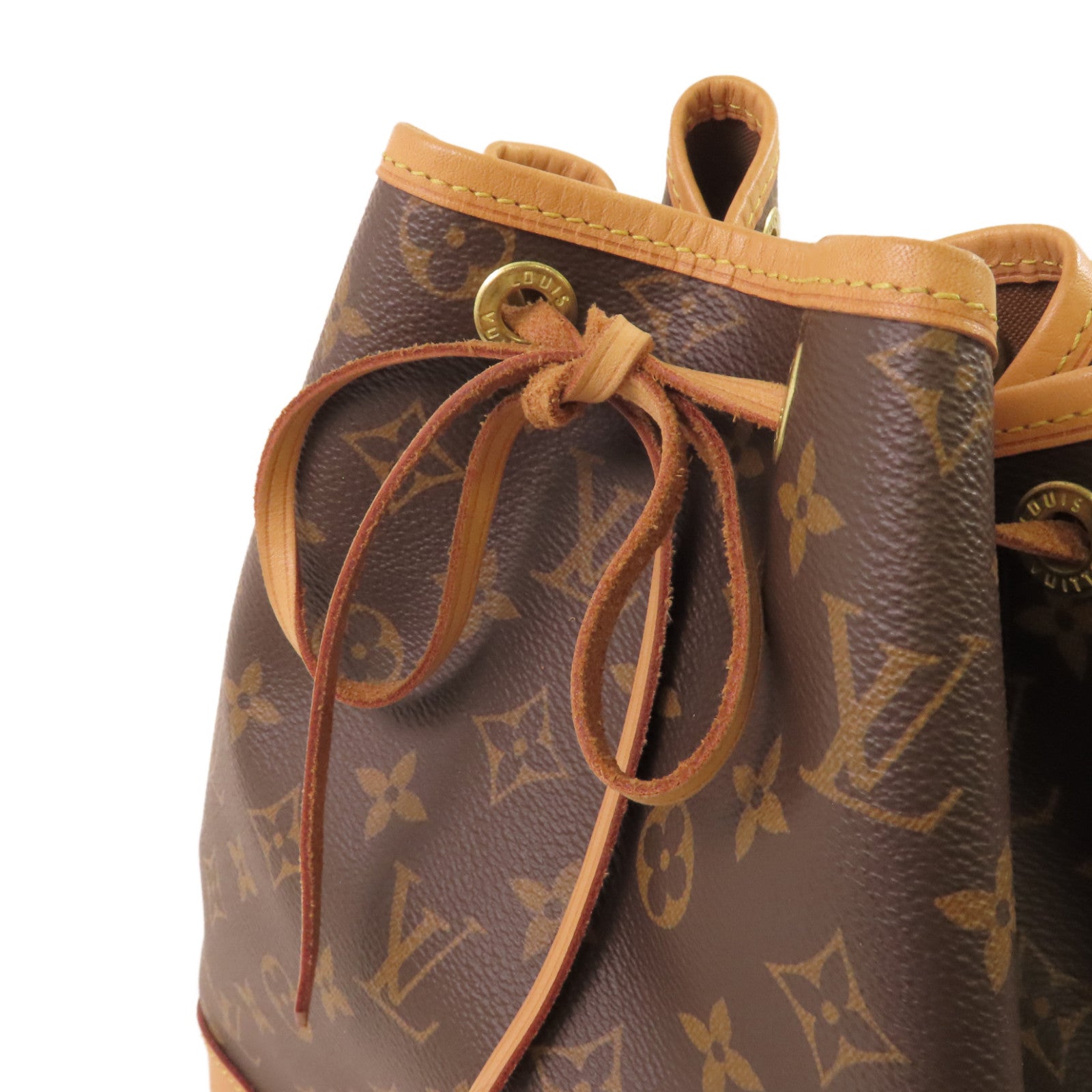 LOUIS VUITTON Monogram Noe Bucket Shoulder Bag金扣肩背袋啡色