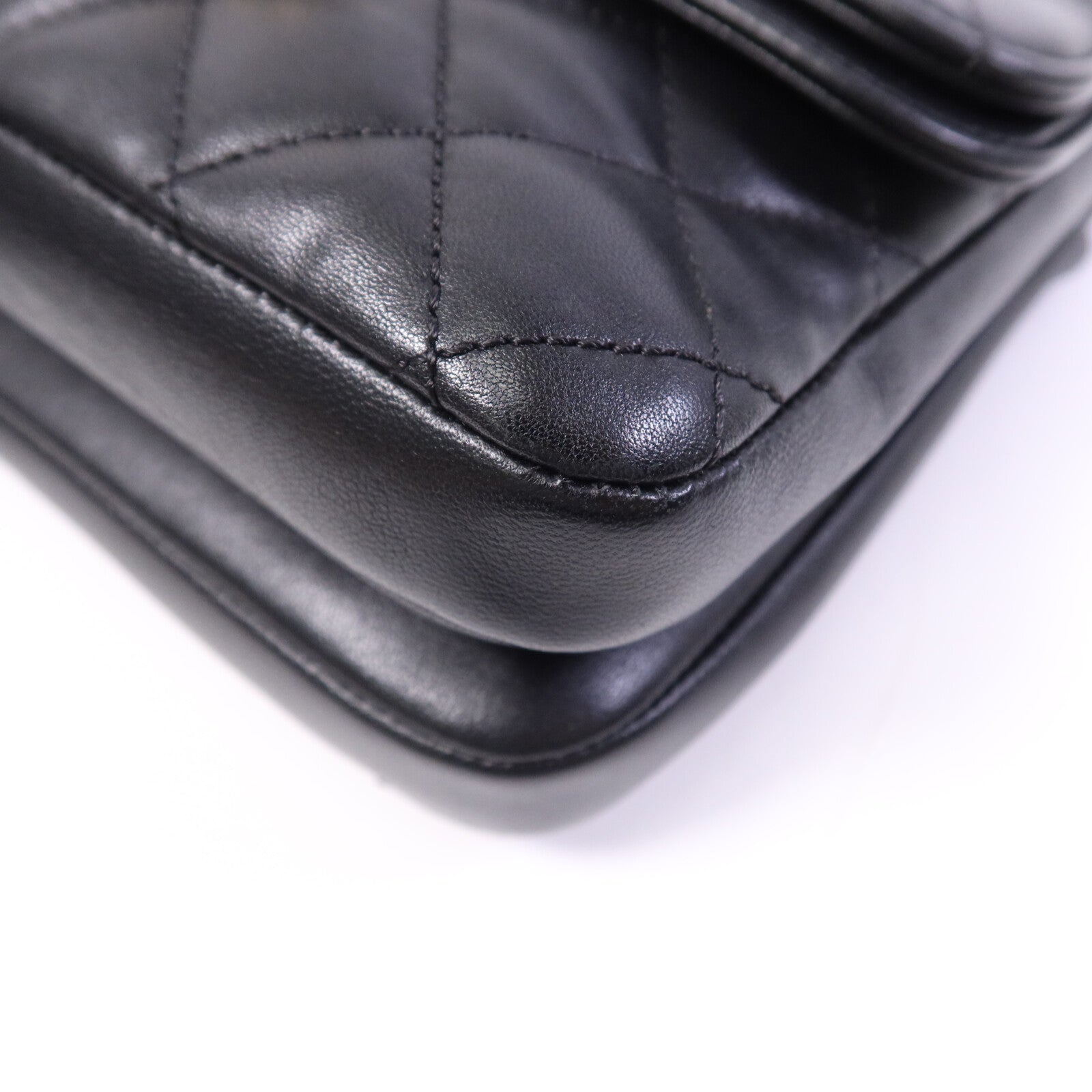 CHANEL 羊皮皮革Chain Shoulder Bag金扣鏈帶肩背袋