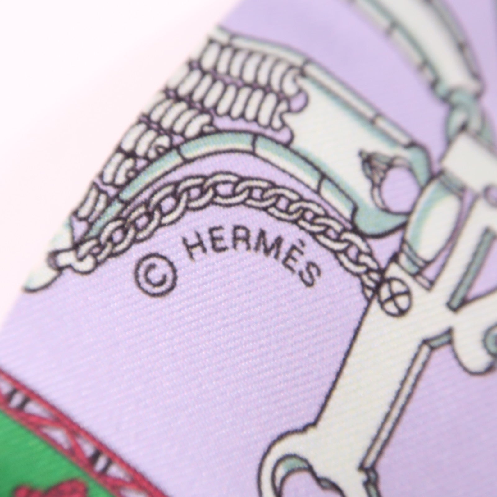 HERMES 絲質Twilly絲巾