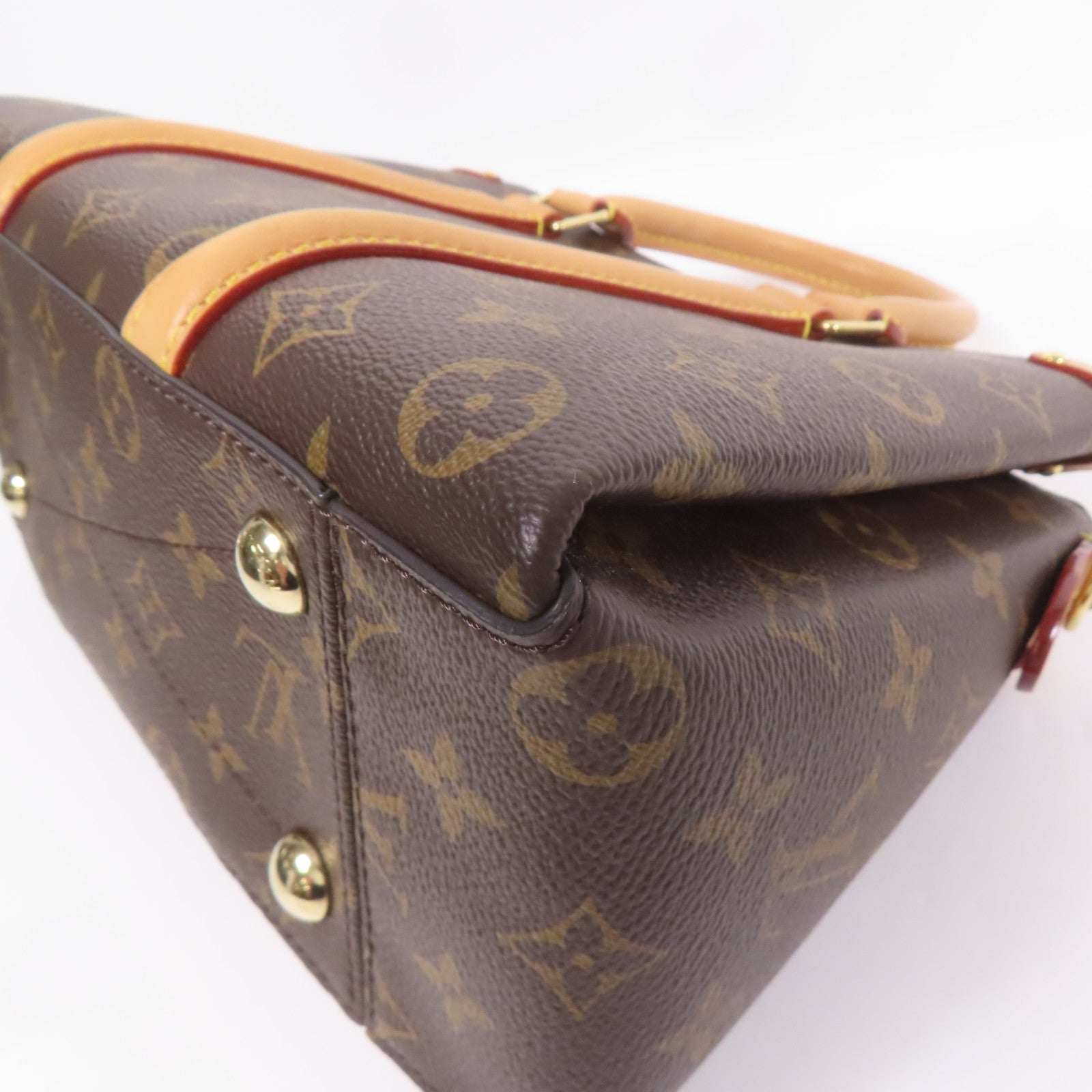 LOUIS VUITTON Monogram Soufflot Tote BB金扣手挽肩背兩用袋