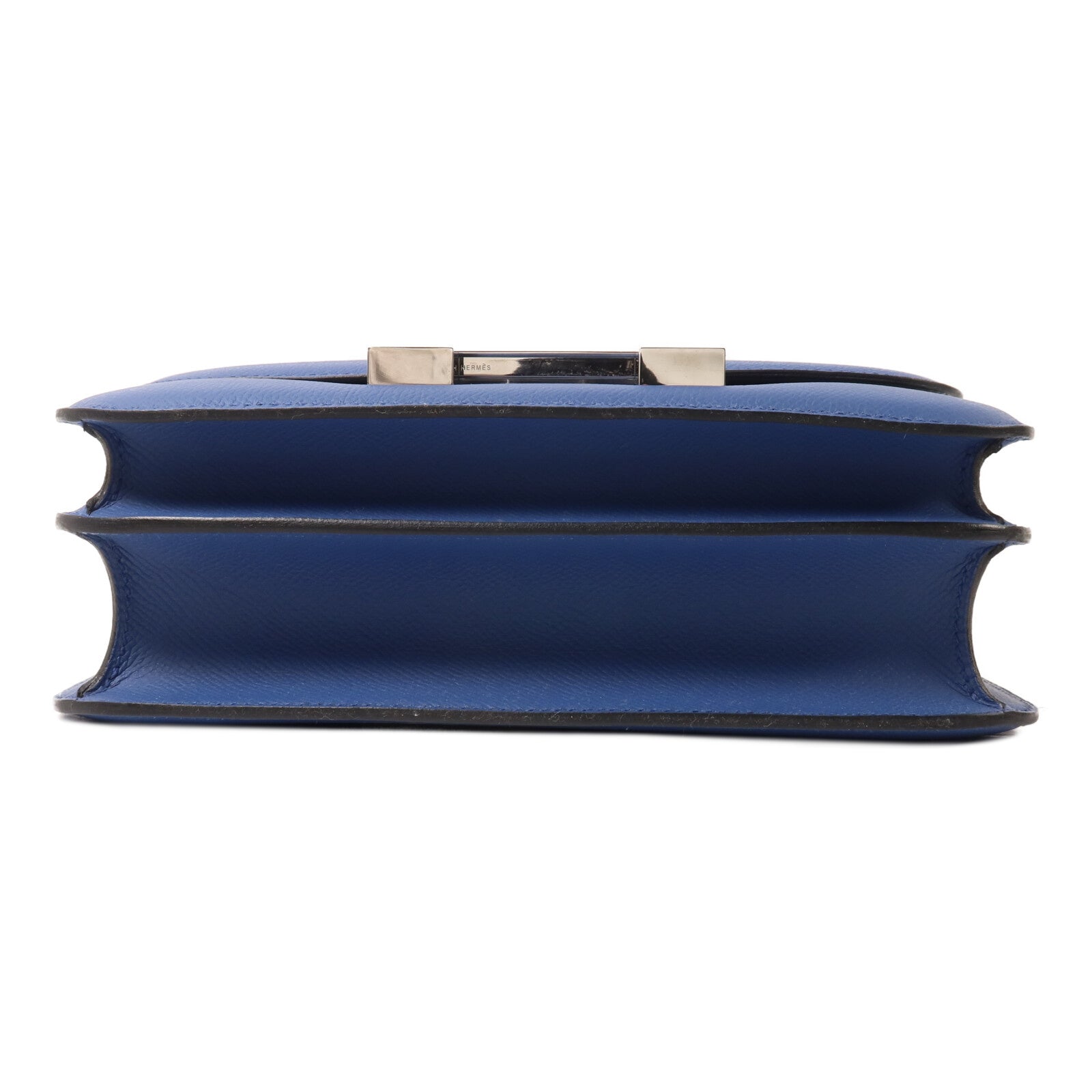 HERMES Epsom皮革Constance 24肩背袋Blue Agate/Gris Mouette