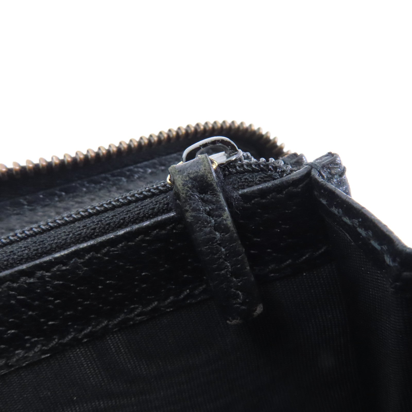 GUCCI 牛皮皮革Zipped Long Wallet金扣長錢包黑色