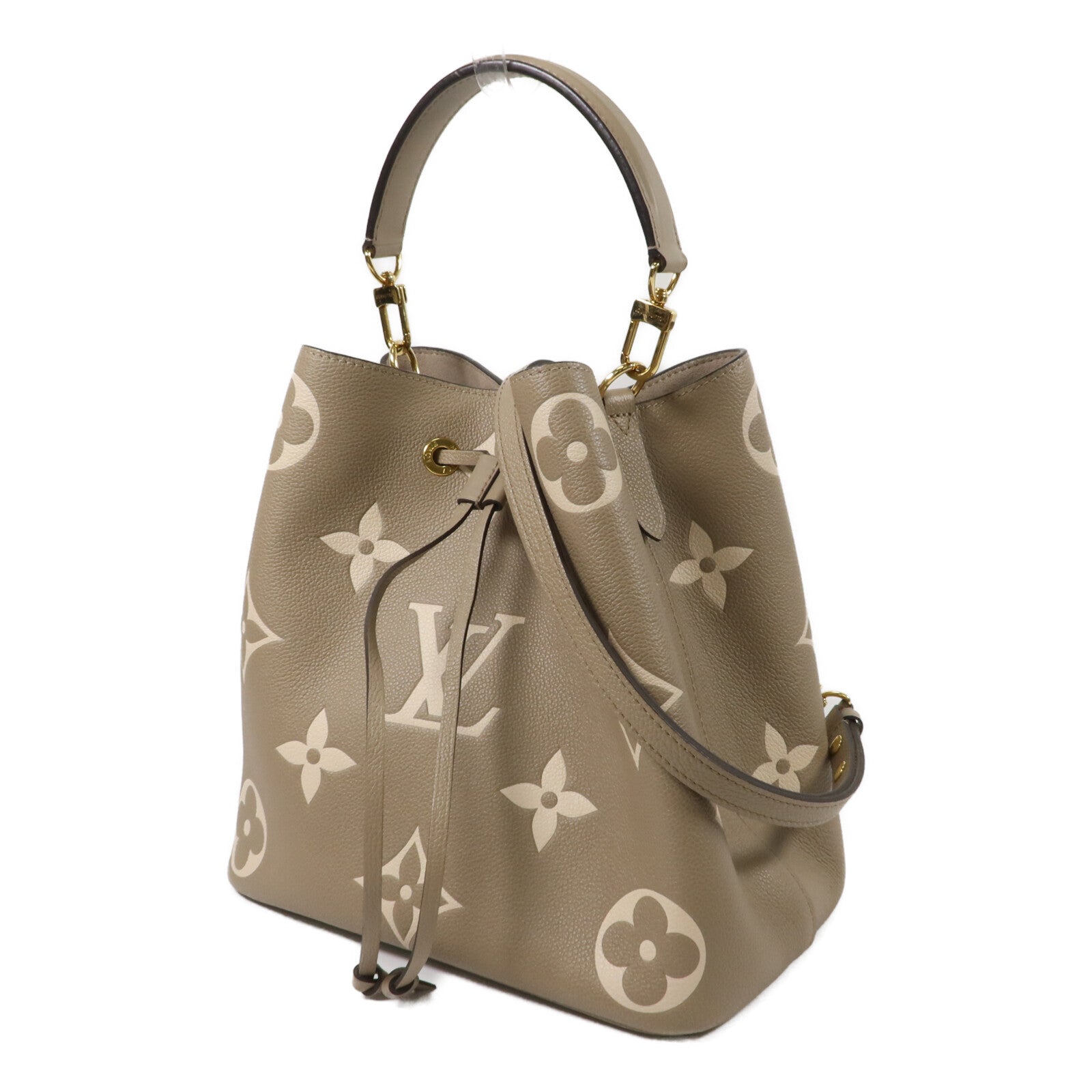 LOUIS VUITTON Monogram Empreinte Neo Noe MM手挽肩背兩用袋