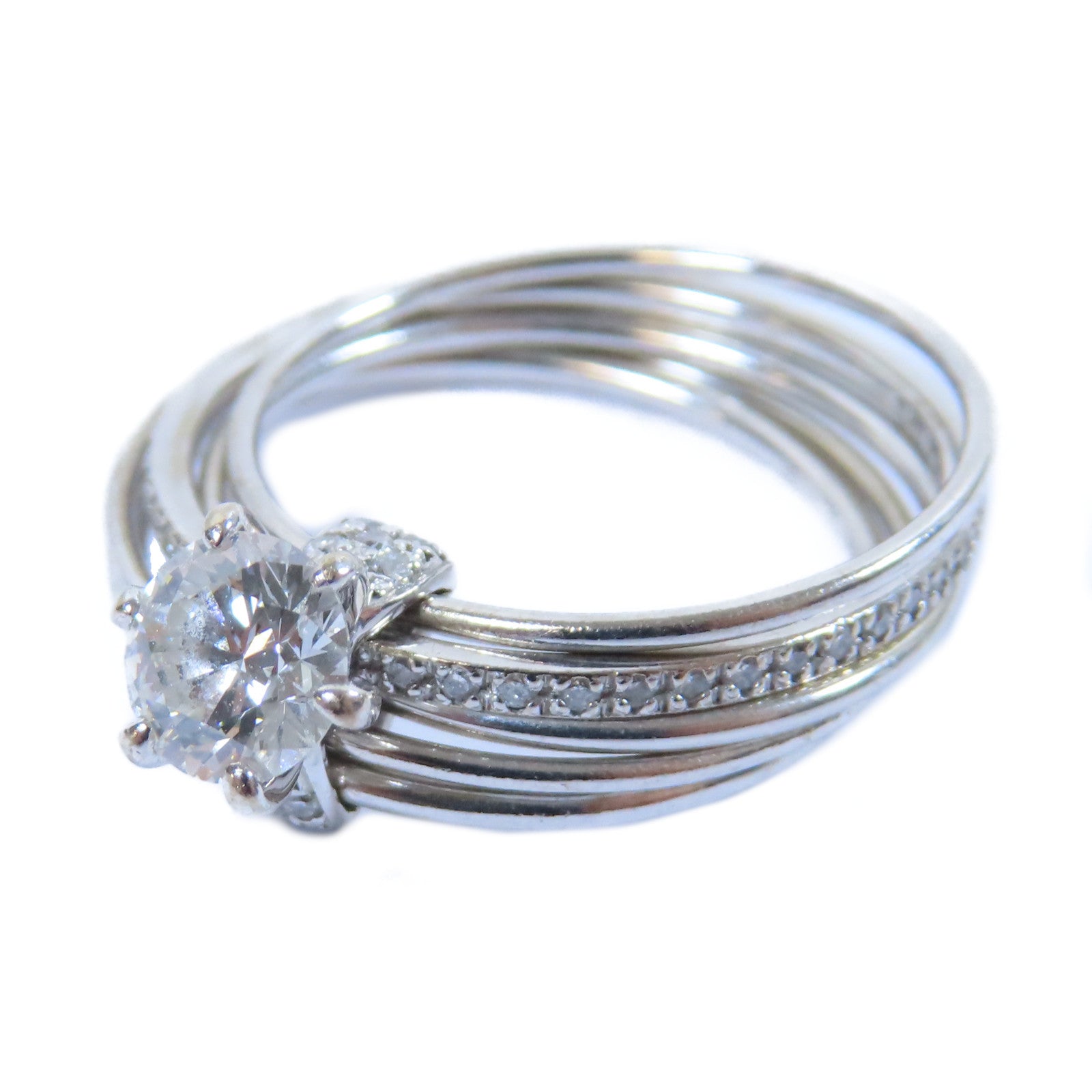 JEWELRY **【激減優惠】18K白金Diamond Ring 0.62ct/0.20ct鑽石戒指US#6
