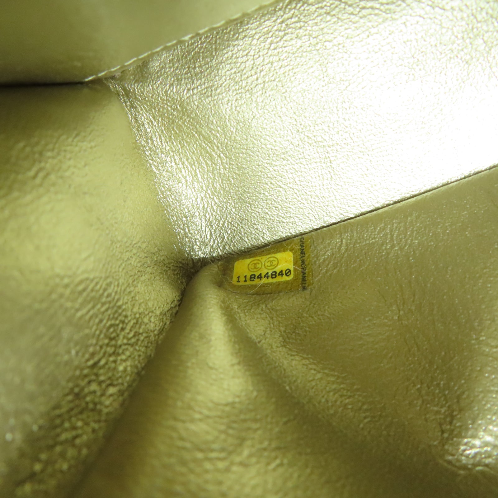 CHANEL **【清倉大減價】菱格帆布Chain Shoulder金扣鏈帶肩背袋金色