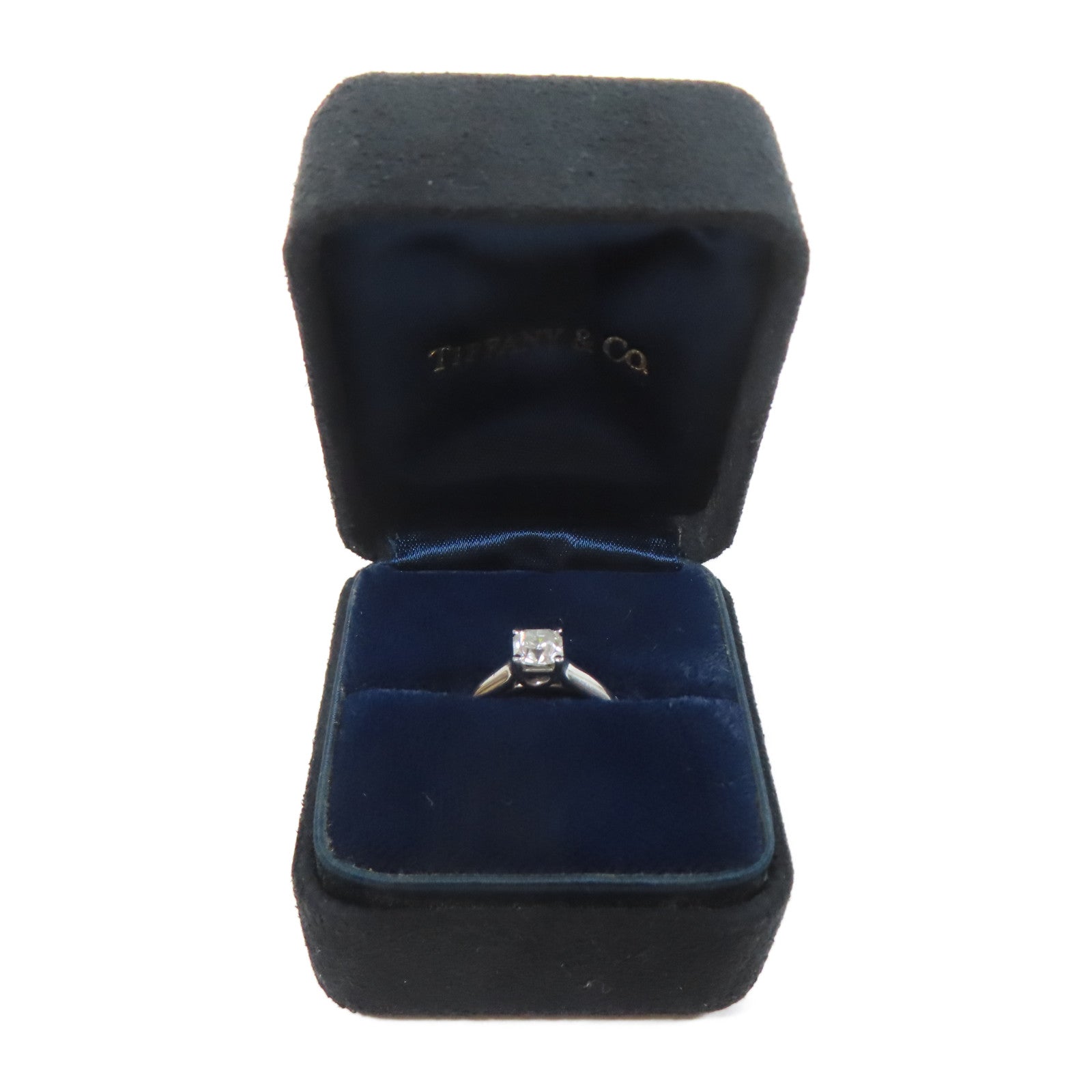 TIFFANY＆CO 【激減優惠】PT950鉑金Ring 0.53ct鑽石戒指US#5