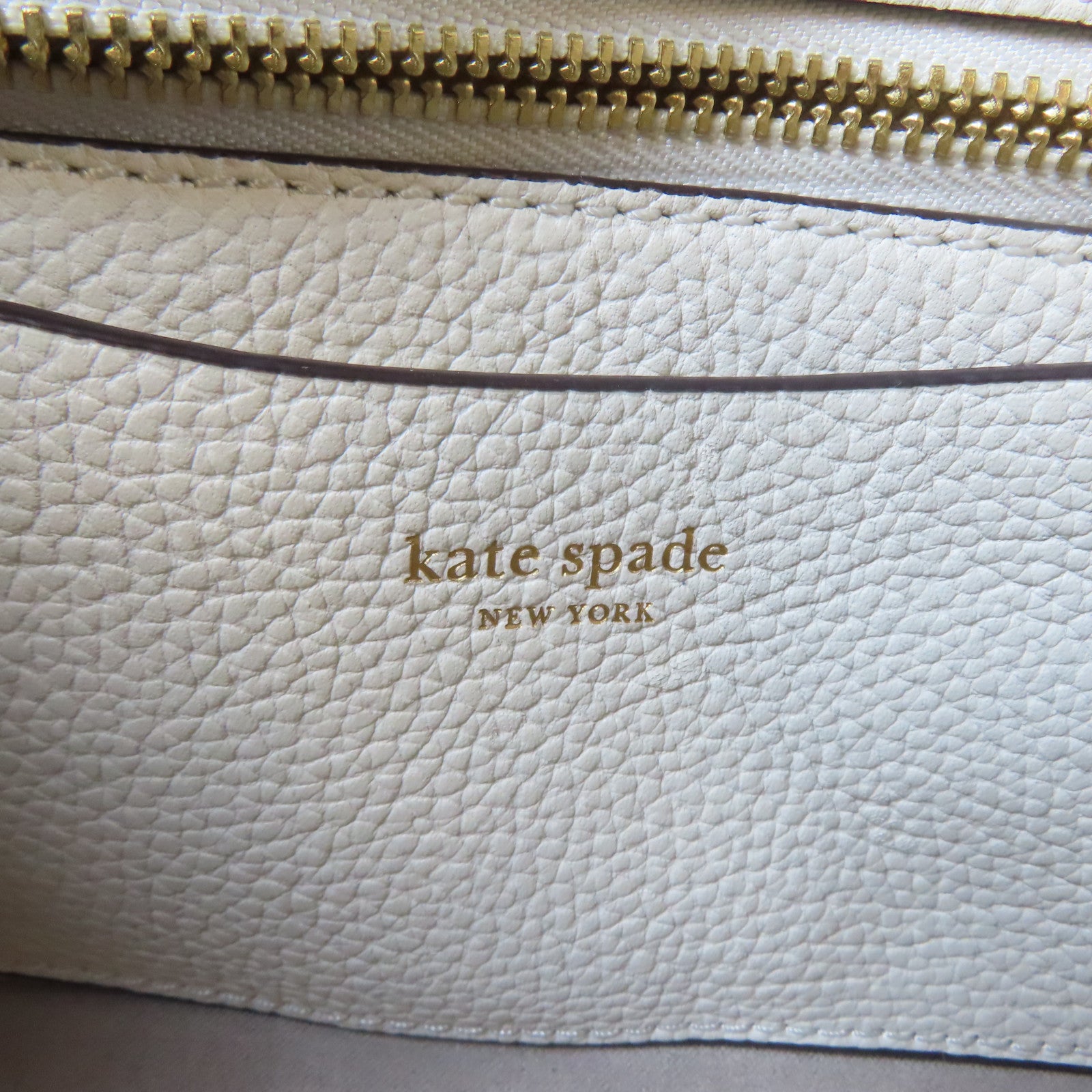 Kate Spade 牛皮皮革Shoulder Bag金扣手挽肩背兩用袋白色
