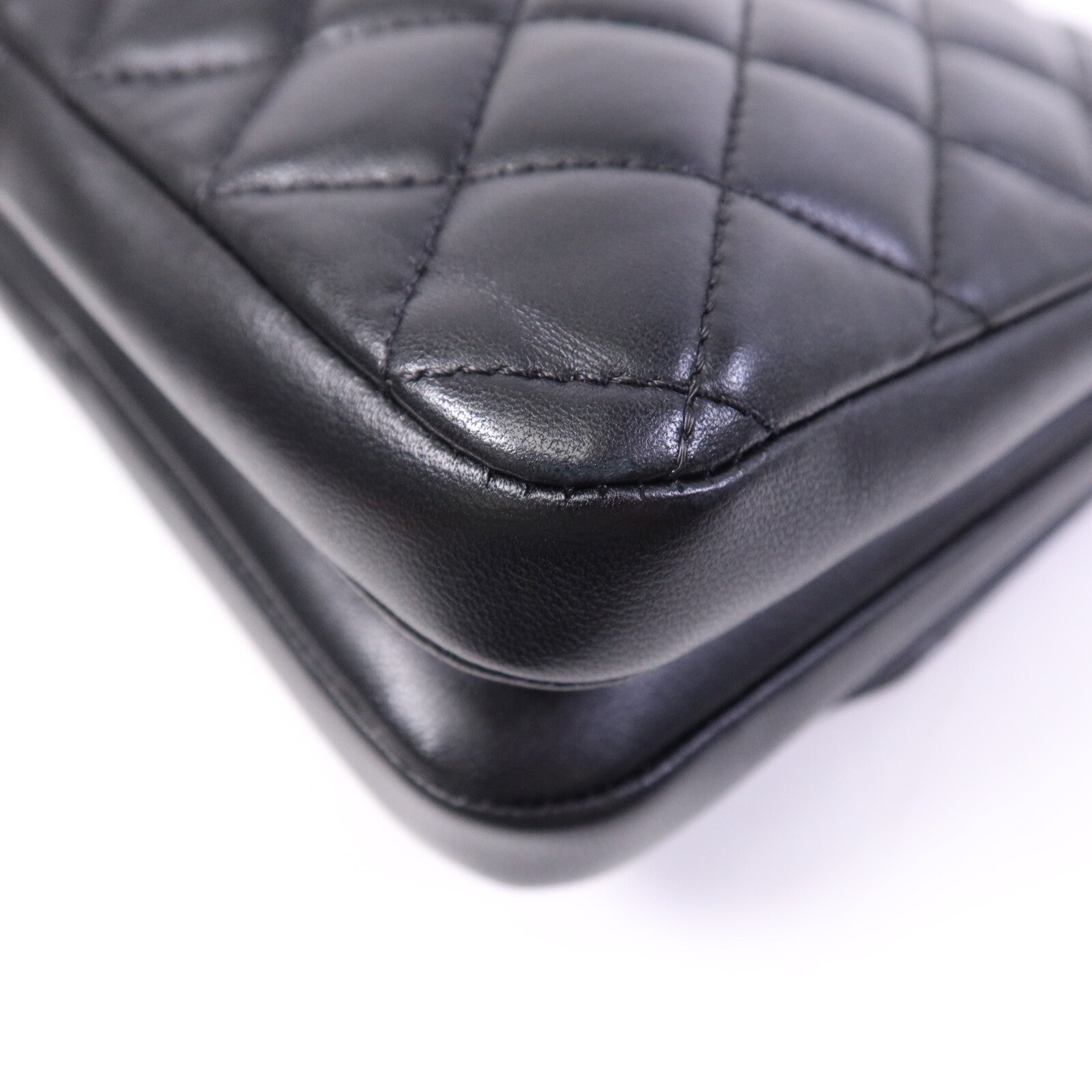 CHANEL 羊皮皮革Chain Shoulder Bag金扣鏈帶肩背袋