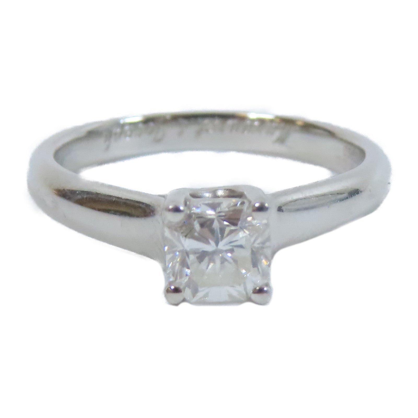 TIFFANY＆CO 【激減優惠】PT950鉑金Ring 0.53ct鑽石戒指US#5
