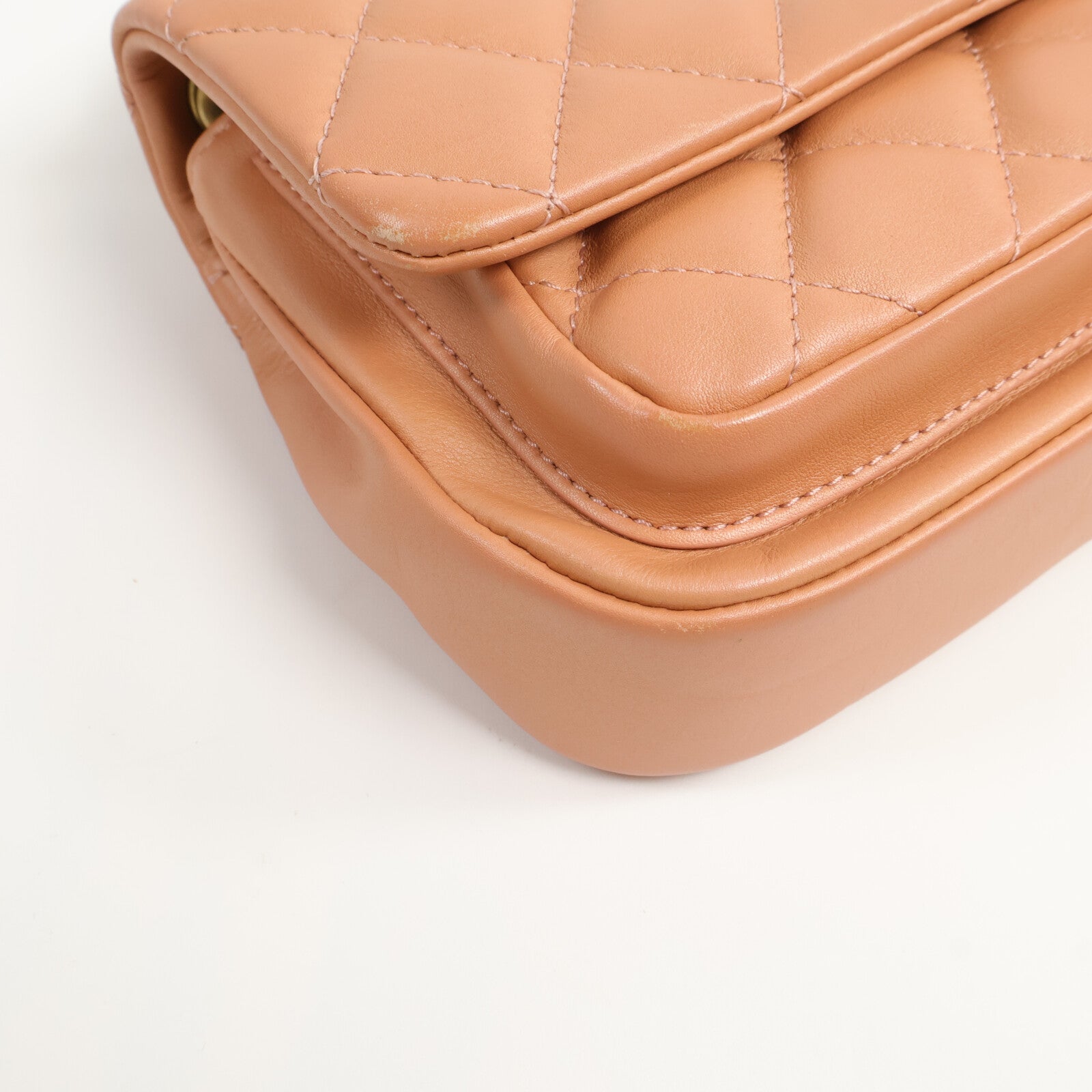 CHANEL 牛皮皮革Chain Shoulder Bag鏈帶手挽肩背兩用袋